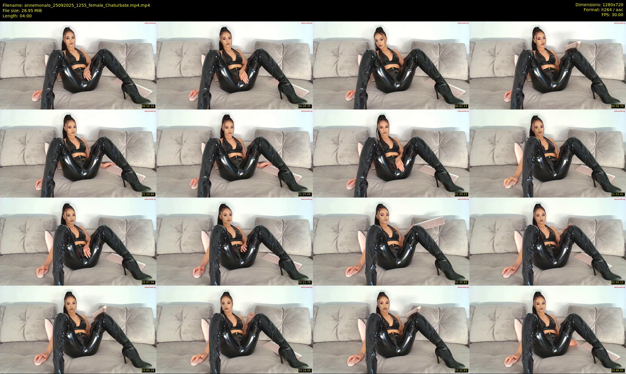 annemonalo — 4 minute Chaturbate female cam show recording, 720p, Sep 25, 2025