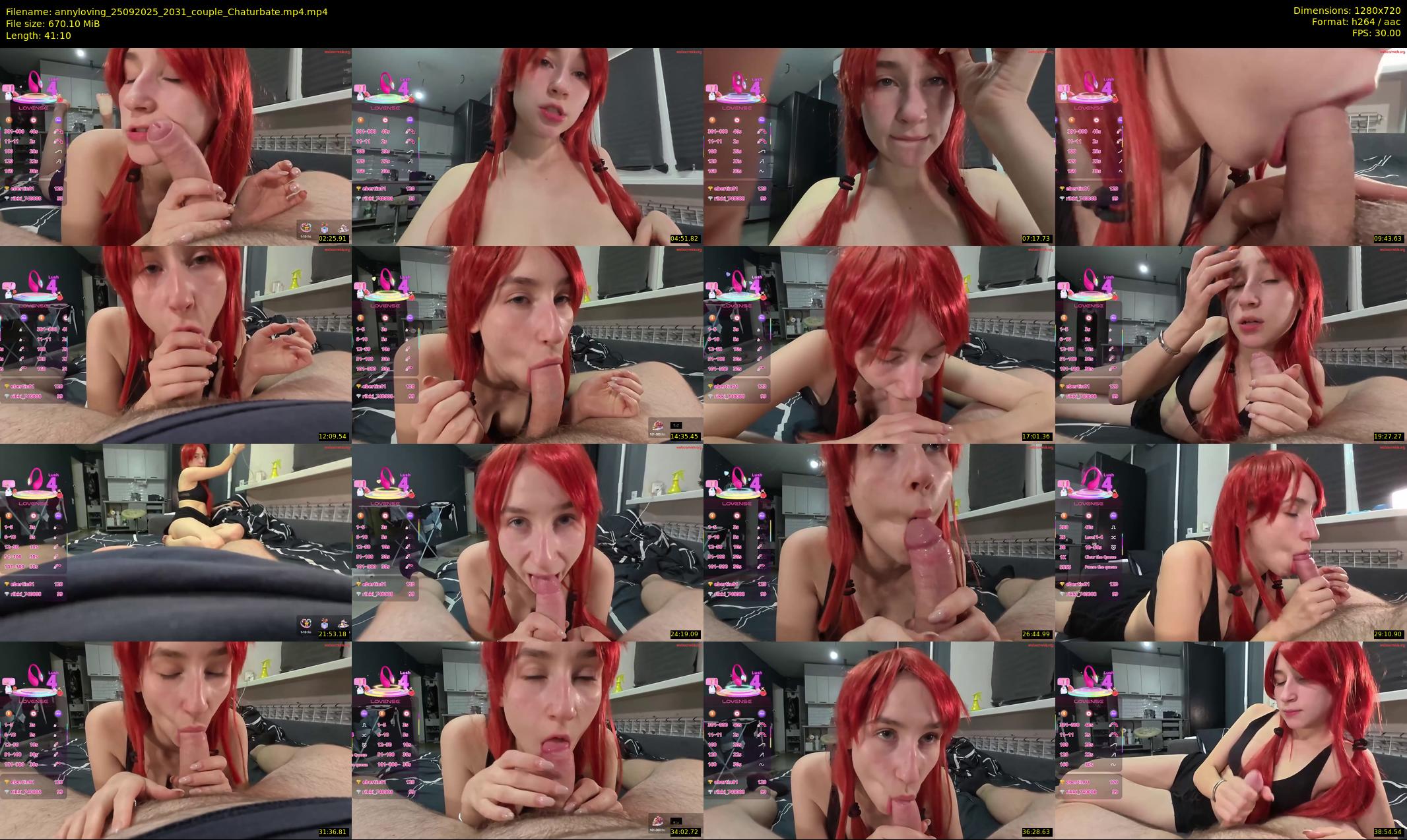 annyloving — 42 minute Chaturbate couple cam show recording, 720p, Sep 25, 2025