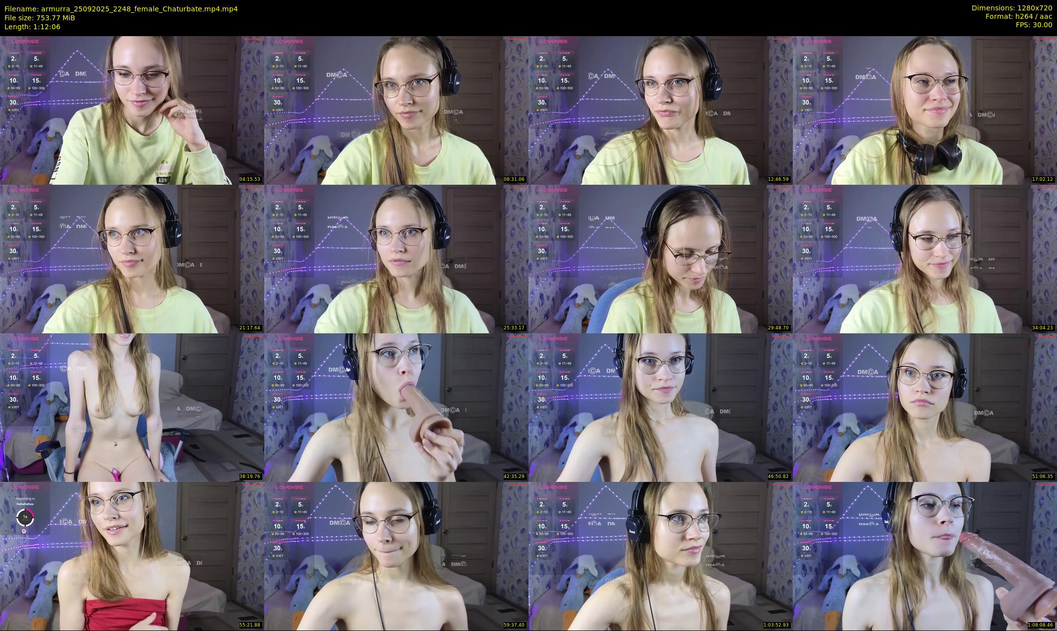 armurra — 73 minute Chaturbate female cam show recording, 720p, Sep 25, 2025