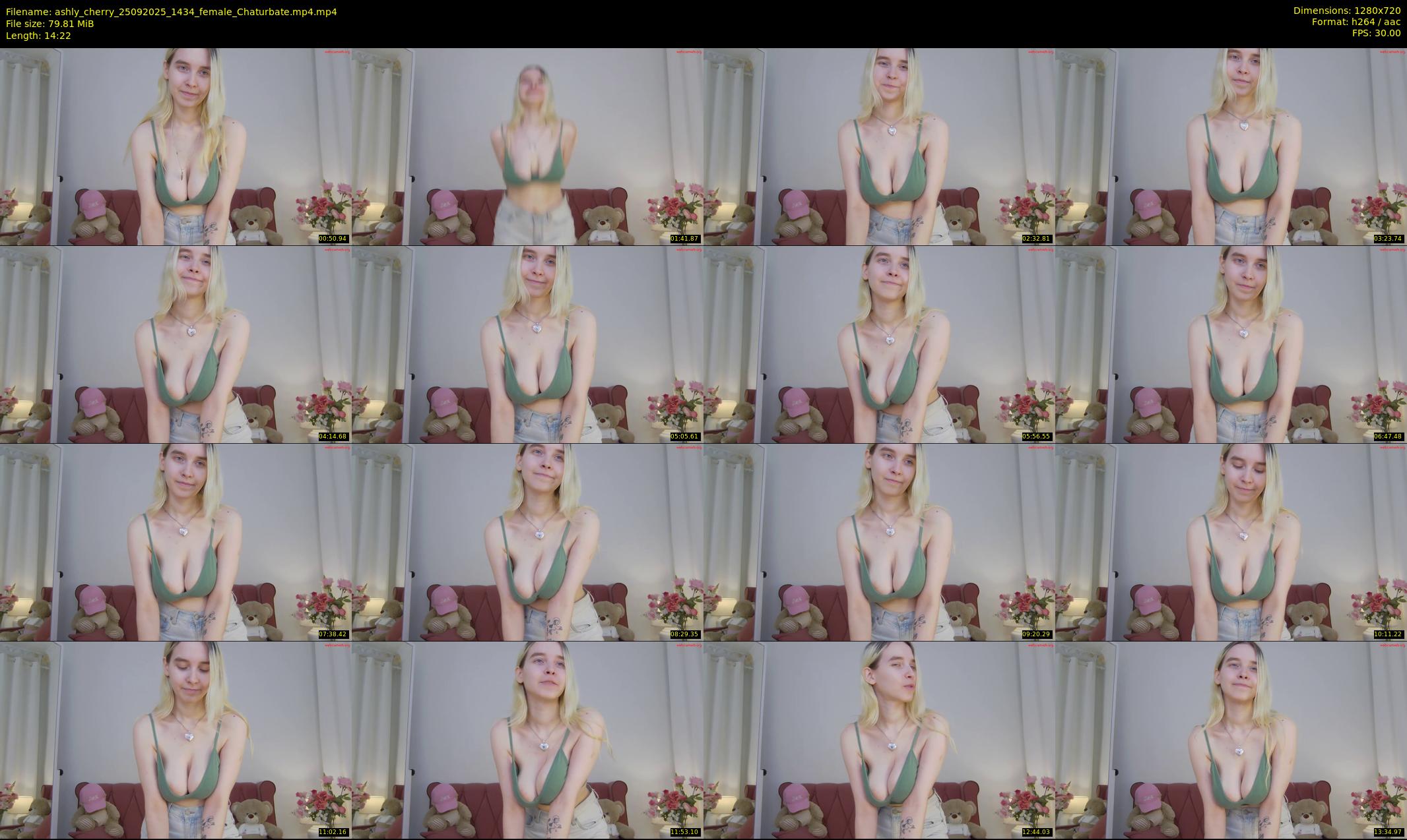 ashly_cherry — 15 minute Chaturbate female cam show recording, 720p, Sep 25, 2025
