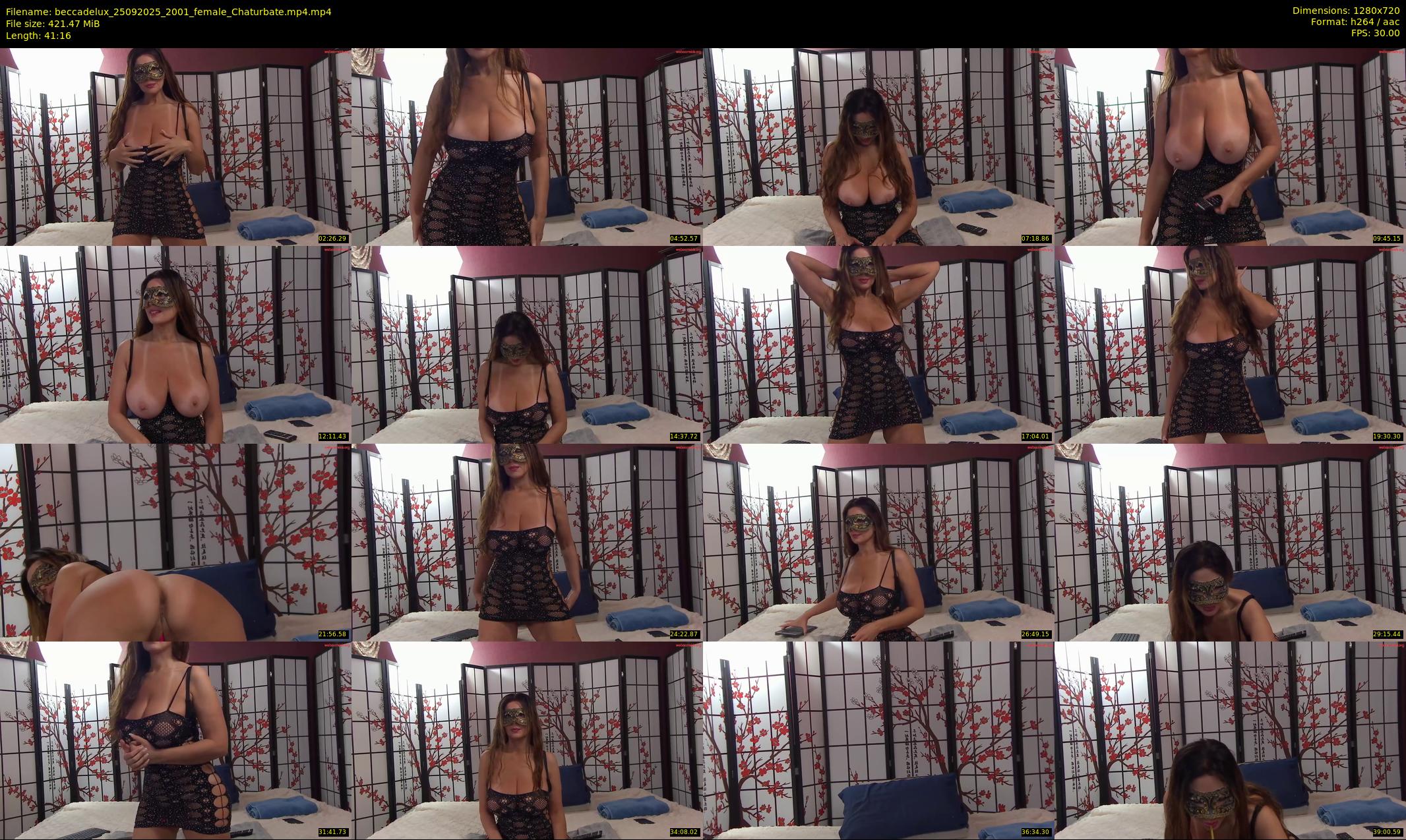 beccadelux — 42 minute Chaturbate female cam show recording, 720p, Sep 25, 2025