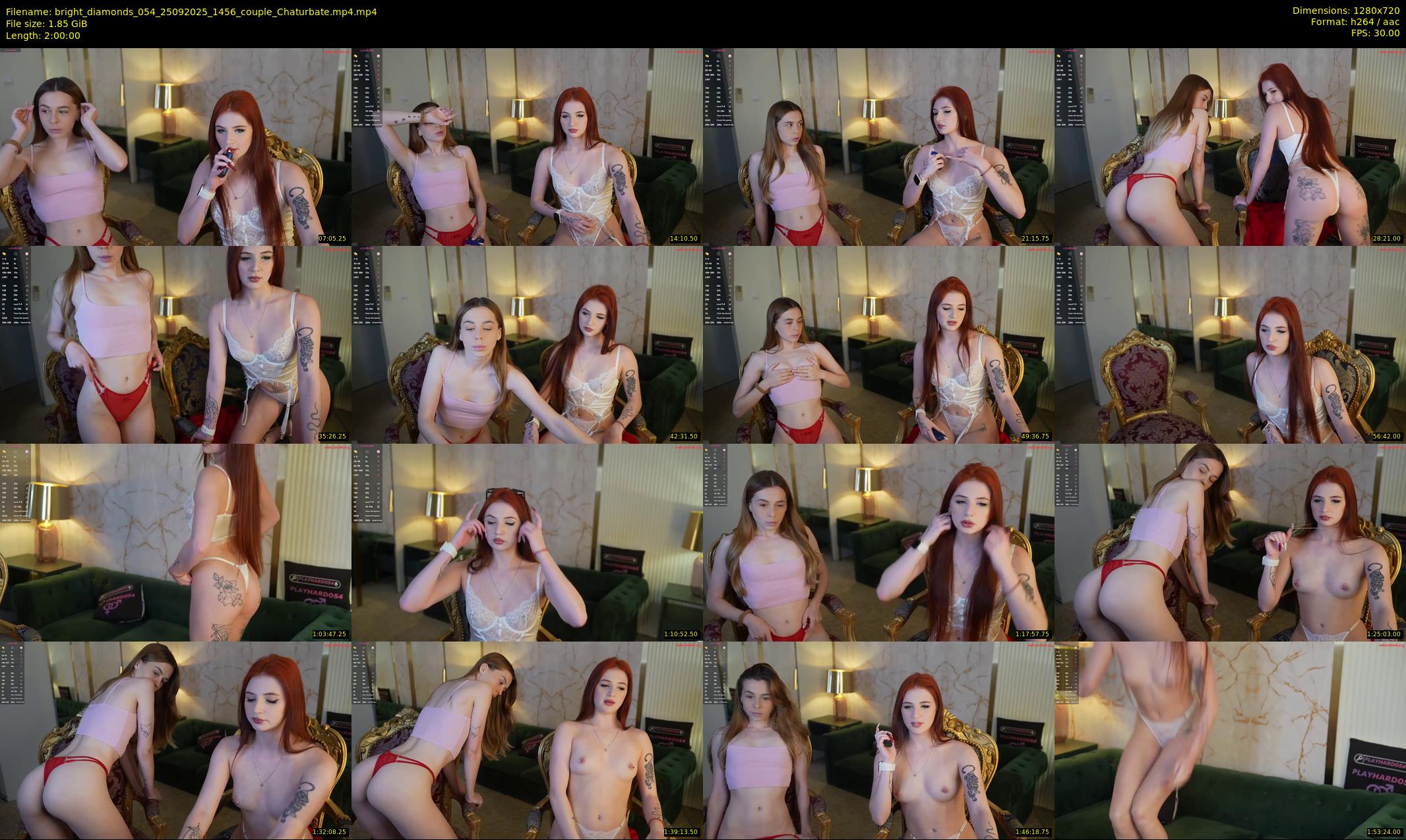 bright_diamonds_054 — 120 minute Chaturbate couple cam show recording, 720p, Sep 25, 2025