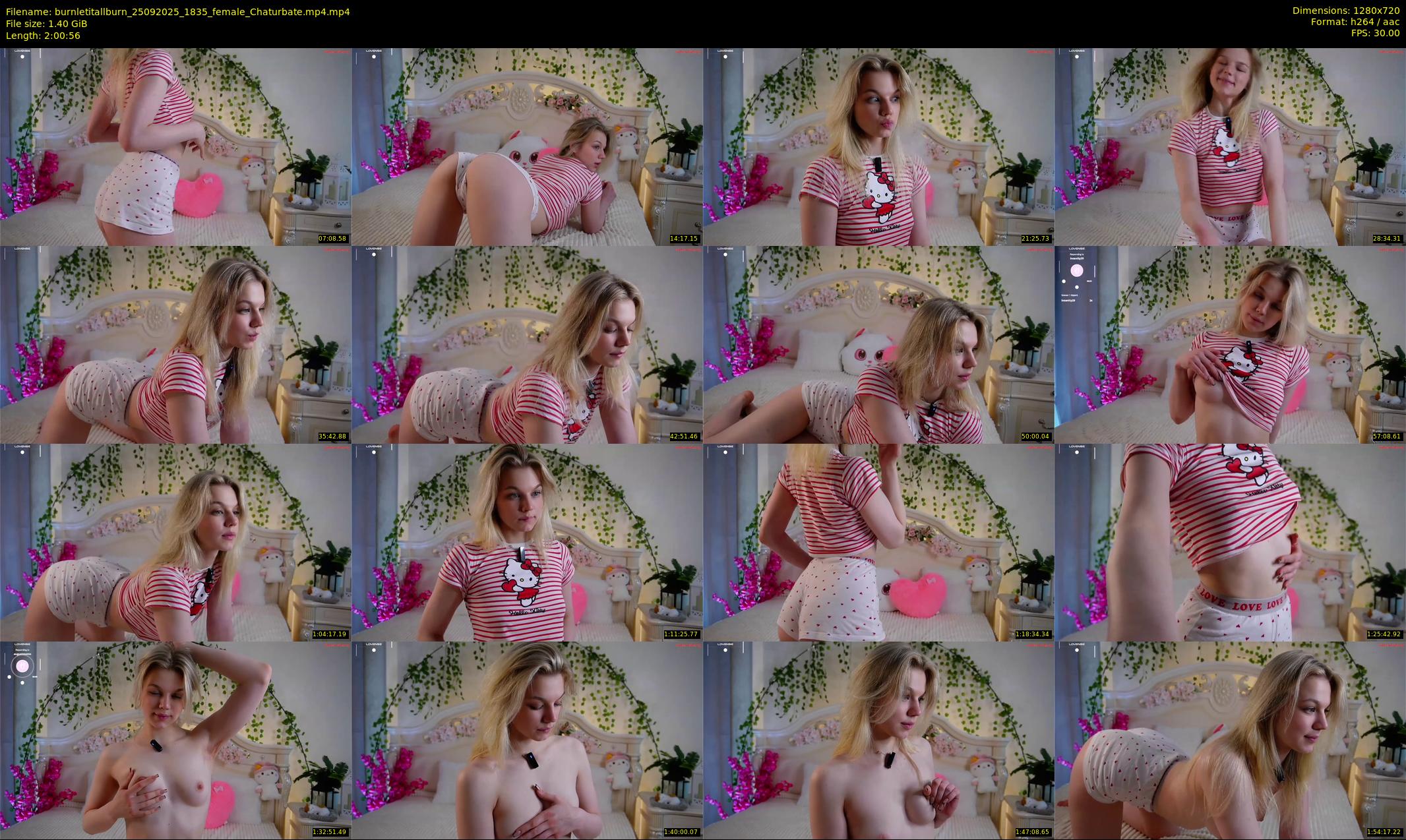 burnletitallburn — 121 minute Chaturbate female cam show recording, 720p, Sep 25, 2025