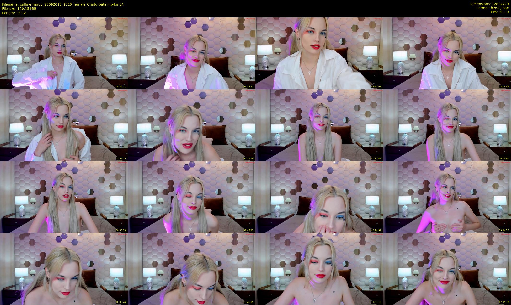 callmemargo — 14 minute Chaturbate female cam show recording, 720p, Sep 25, 2025