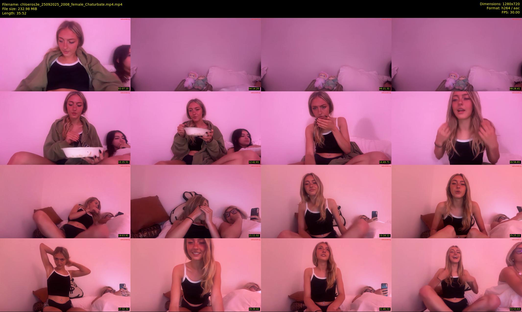 chloeros3e — 36 minute Chaturbate female cam show recording, 720p, Sep 25, 2025