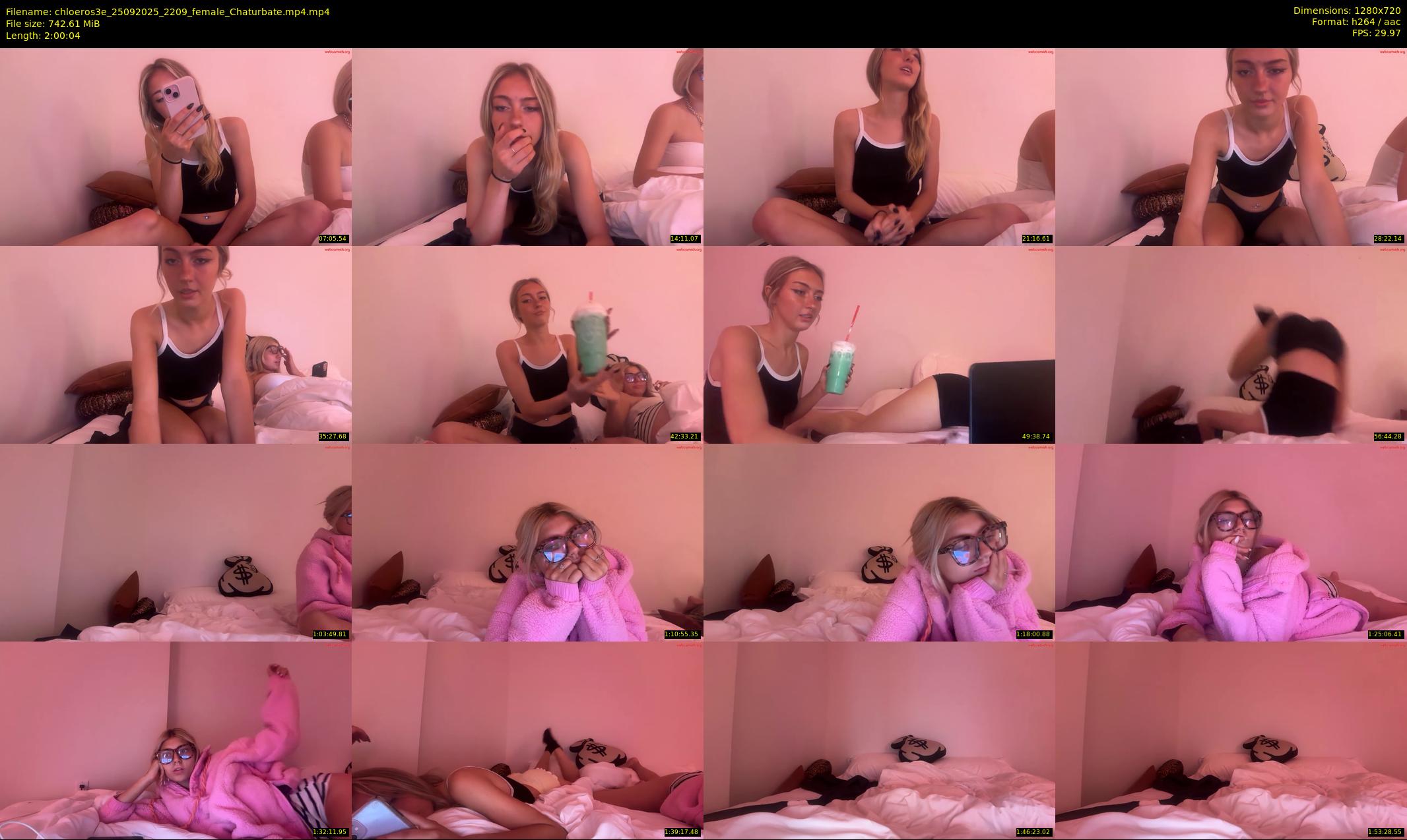 chloeros3e — 121 minute Chaturbate female cam show recording, 720p, Sep 25, 2025