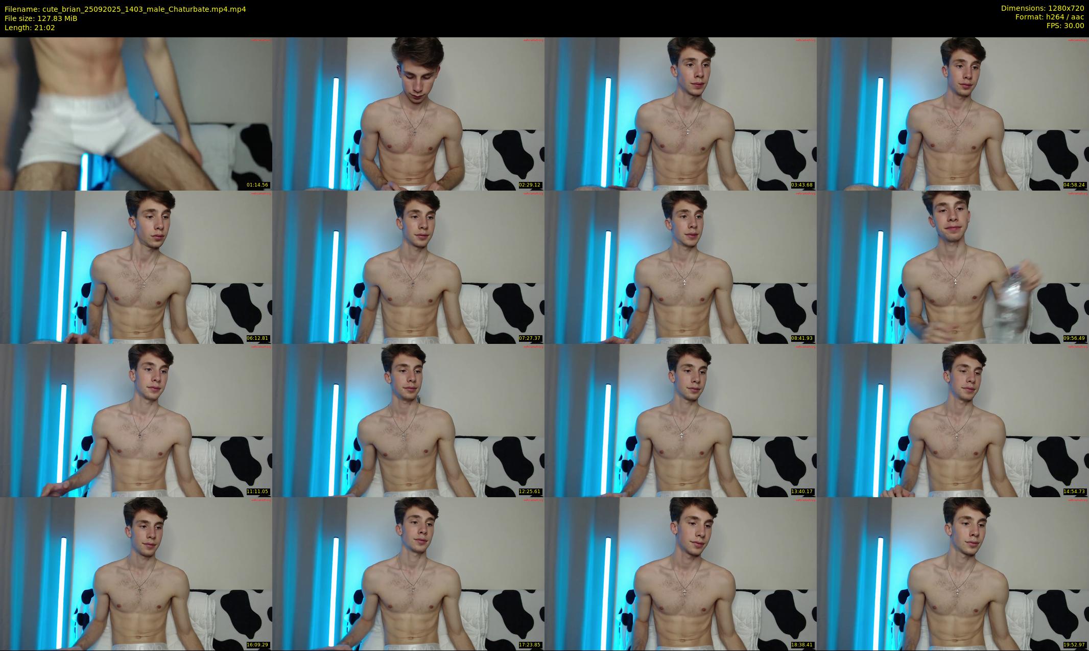 cute_brian — 22 minute Chaturbate male cam show recording, 720p, Sep 25, 2025