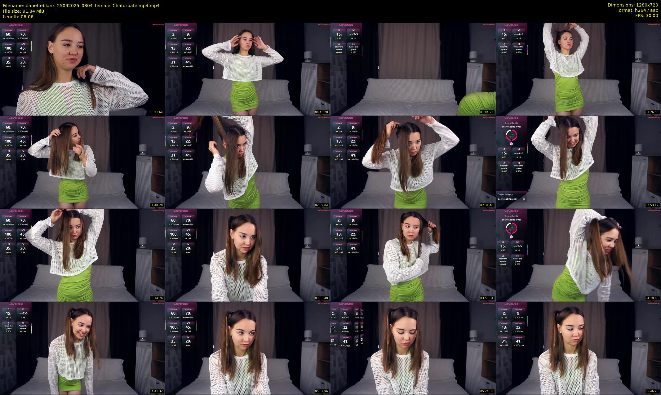 danetteblank — 7 minute Chaturbate female cam show recording, 720p, Sep 25, 2025