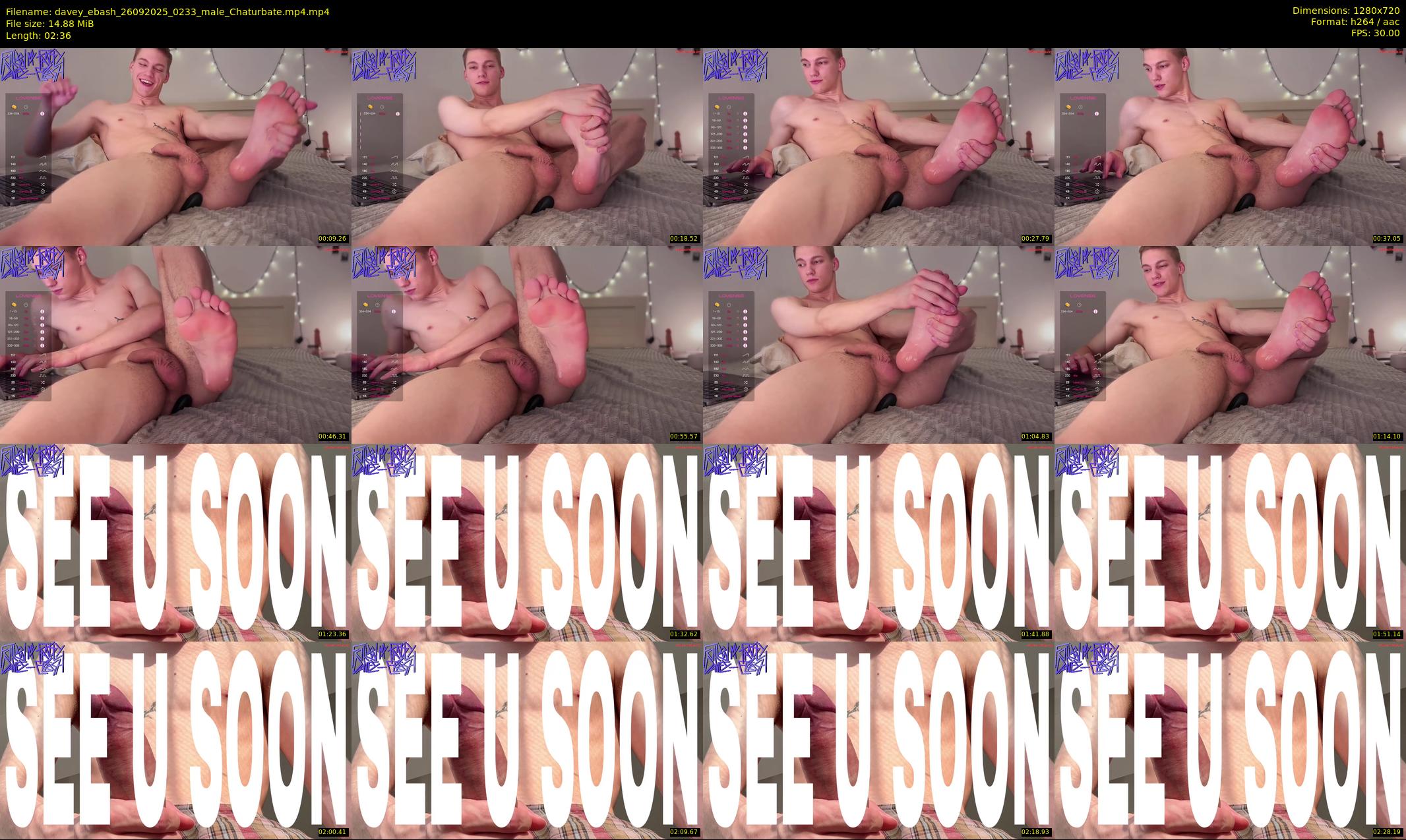 davey_ebash — 3 minute Chaturbate male cam show recording, 720p, Sep 26, 2025