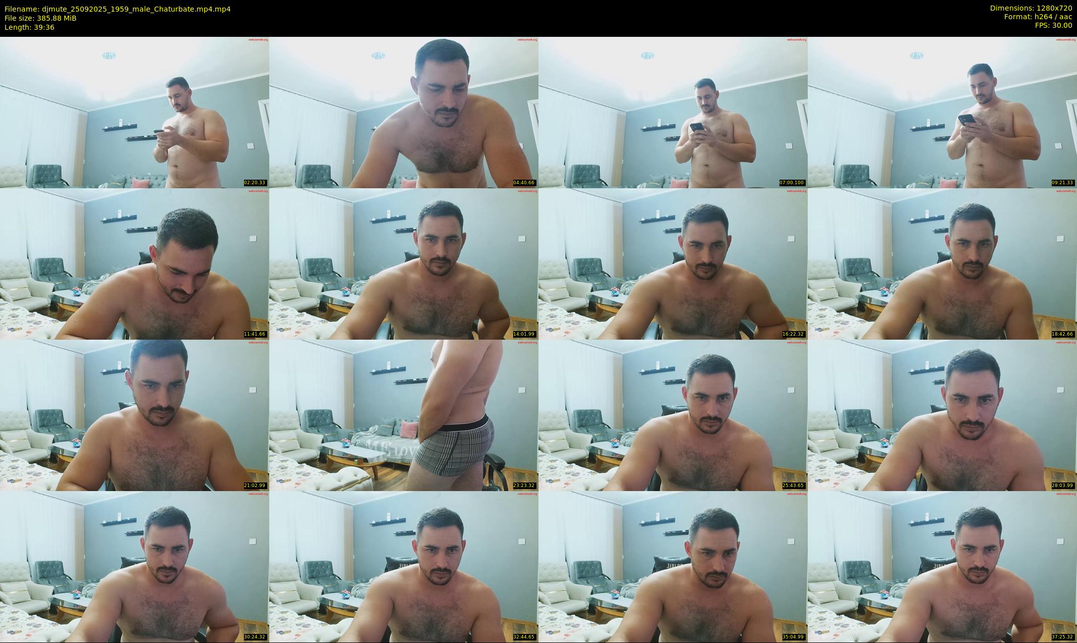 djmute — 40 minute Chaturbate male cam show recording, 720p, Sep 25, 2025