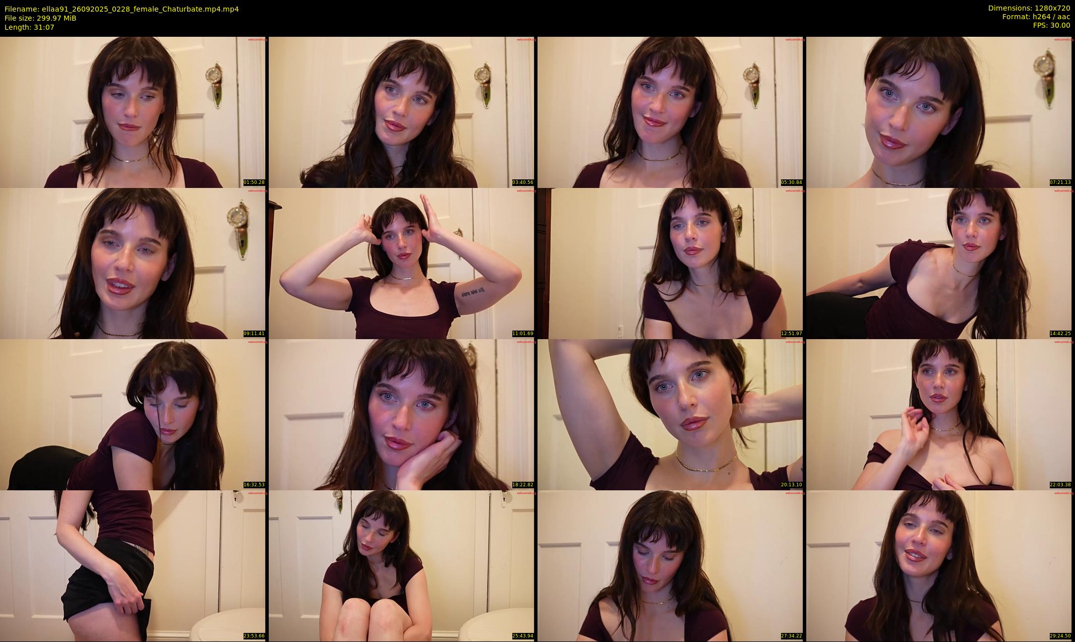ellaa91 — 32 minute Chaturbate female cam show recording, 720p, Sep 26, 2025