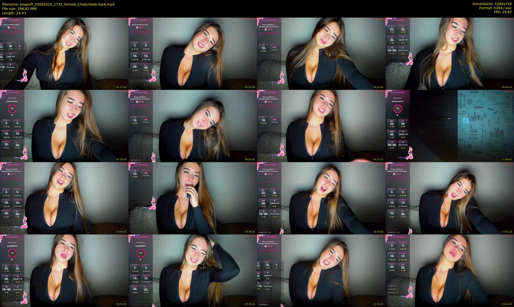 evapuff — 25 minute Chaturbate female cam show recording, 720p, Sep 25, 2025
