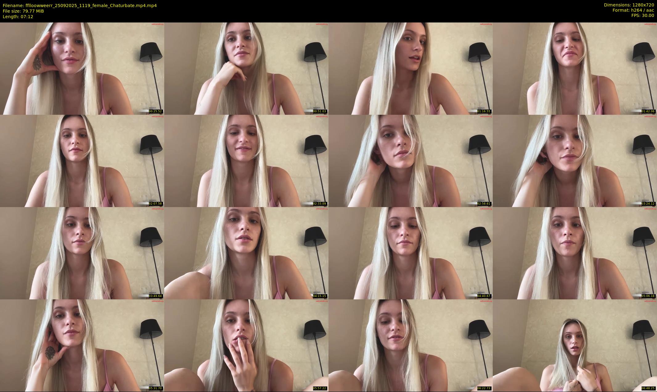 fflloowweerr — 8 minute Chaturbate couple cam show recording, 720p, Sep 25, 2025