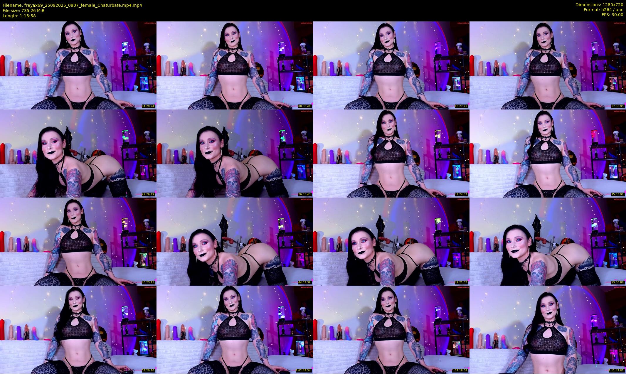freyax69 — 76 minute Chaturbate female cam show recording, 720p, Sep 25, 2025