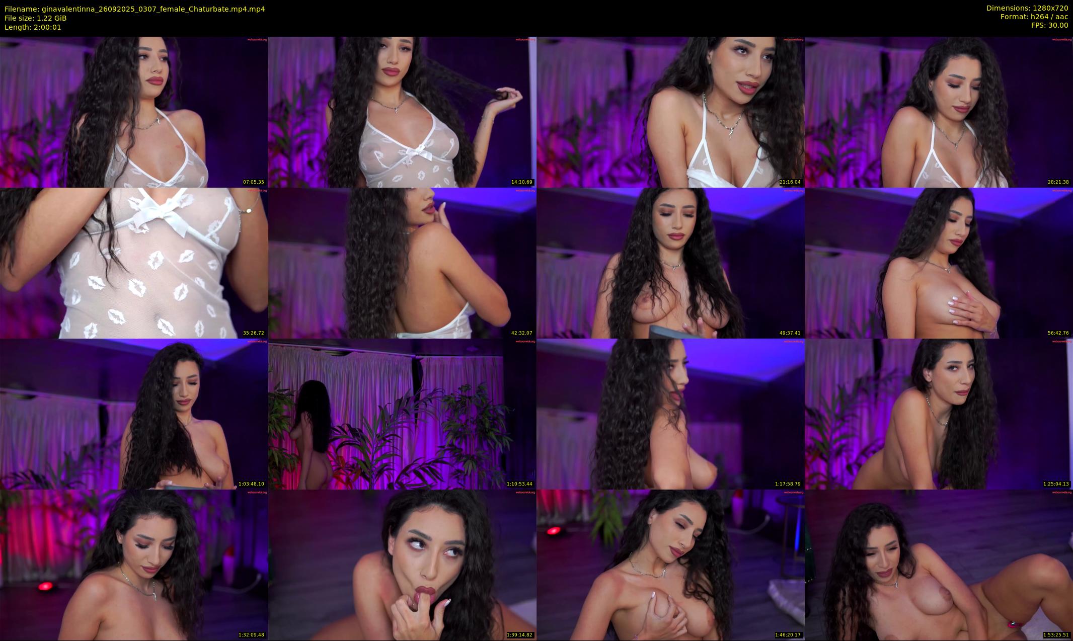 ginavalentinna — 121 minute Chaturbate female cam show recording, 720p, Sep 26, 2025