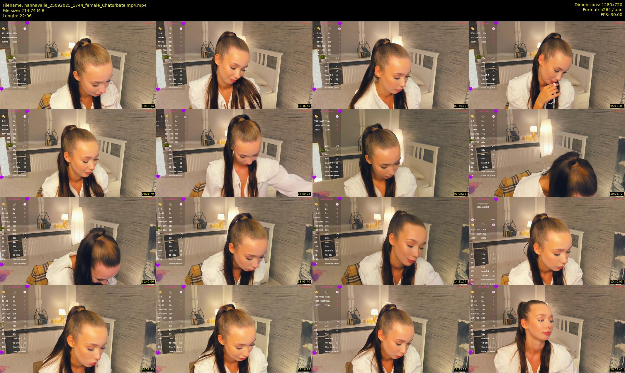 hannavaile — 23 minute Chaturbate female cam show recording, 720p, Sep 25, 2025