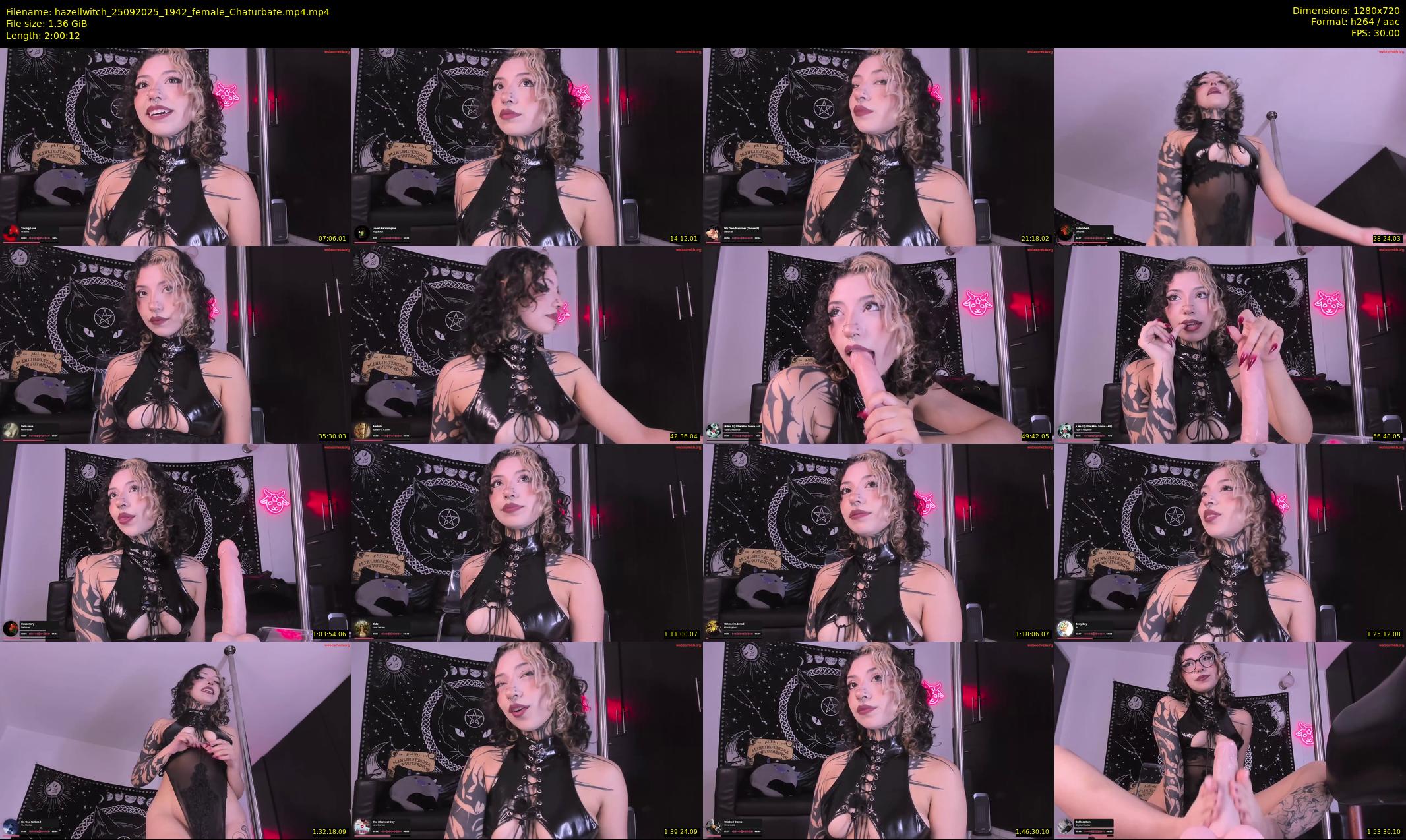 hazellwitch — 121 minute Chaturbate female cam show recording, 720p, Sep 25, 2025