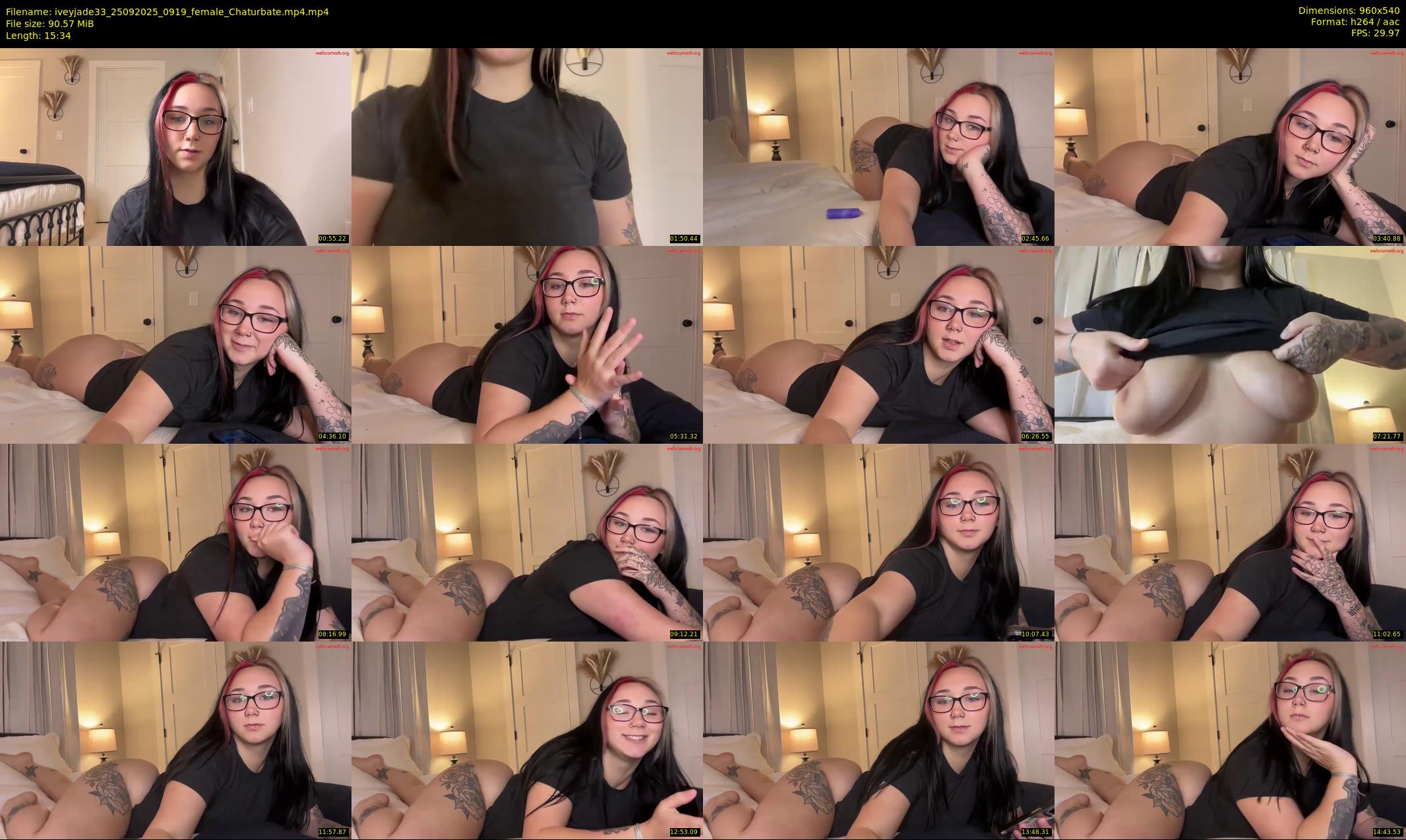 iveyjade33 — 16 minute Chaturbate female cam show recording, 480p, Sep 25, 2025