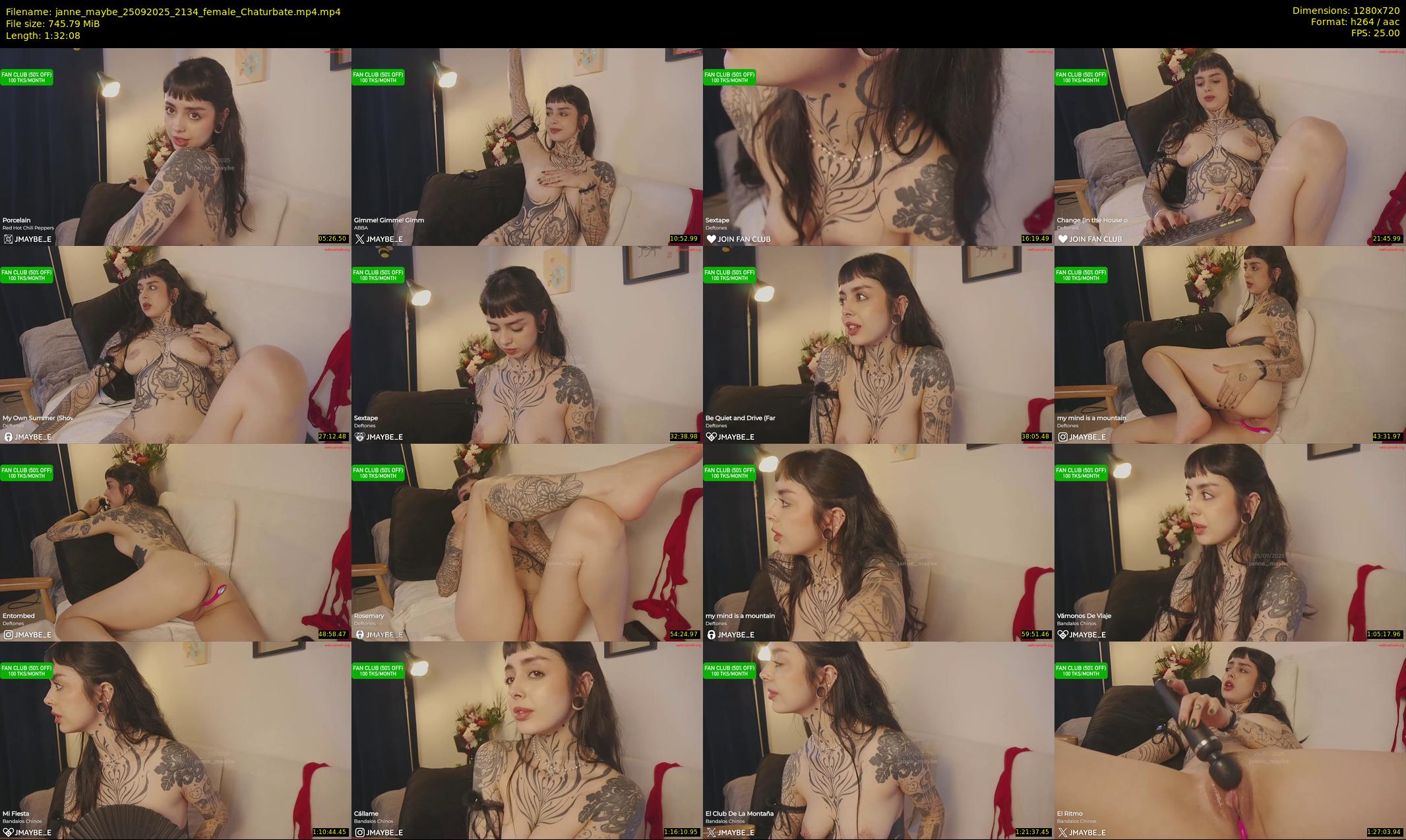 janne_maybe — 93 minute Chaturbate female cam show recording, 720p, Sep 25, 2025