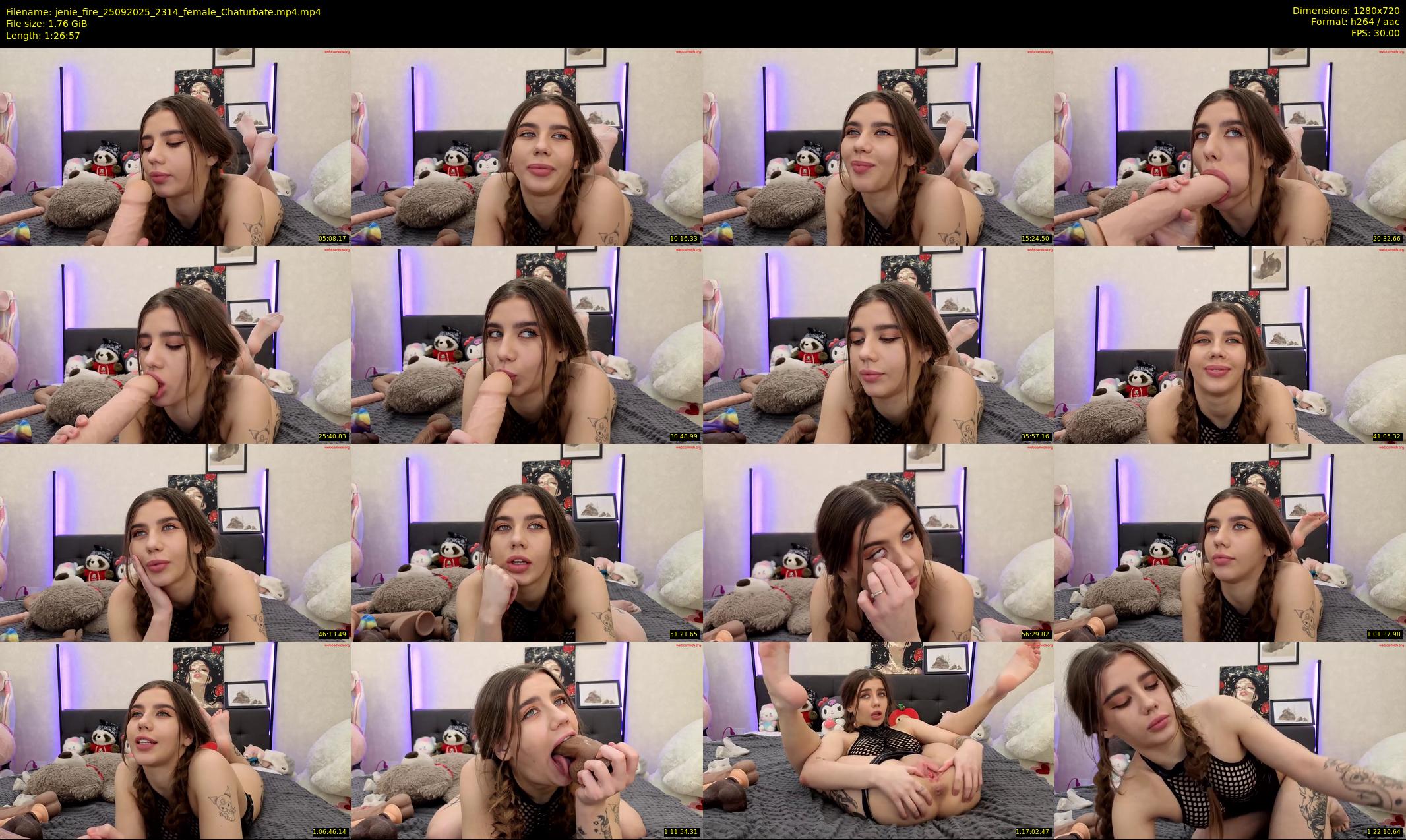 jenie_fire — 87 minute Chaturbate female cam show recording, 720p, Sep 25, 2025