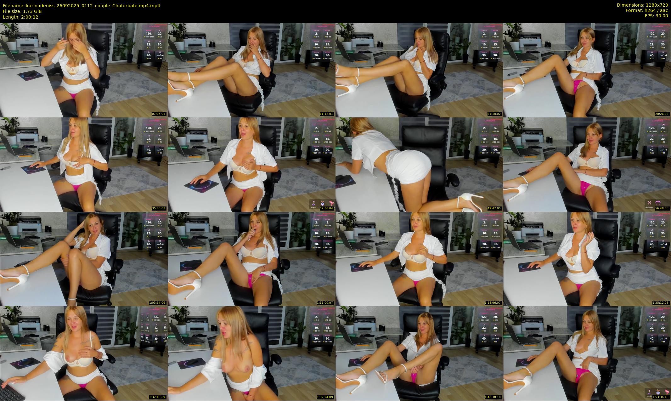 karinadeniss — 121 minute Chaturbate couple cam show recording, 720p, Sep 26, 2025