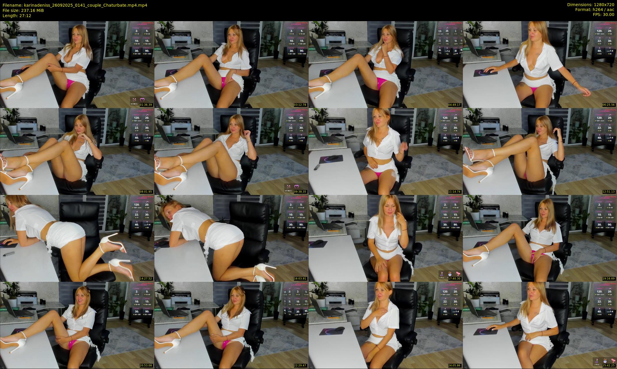 karinadeniss — 28 minute Chaturbate couple cam show recording, 720p, Sep 26, 2025