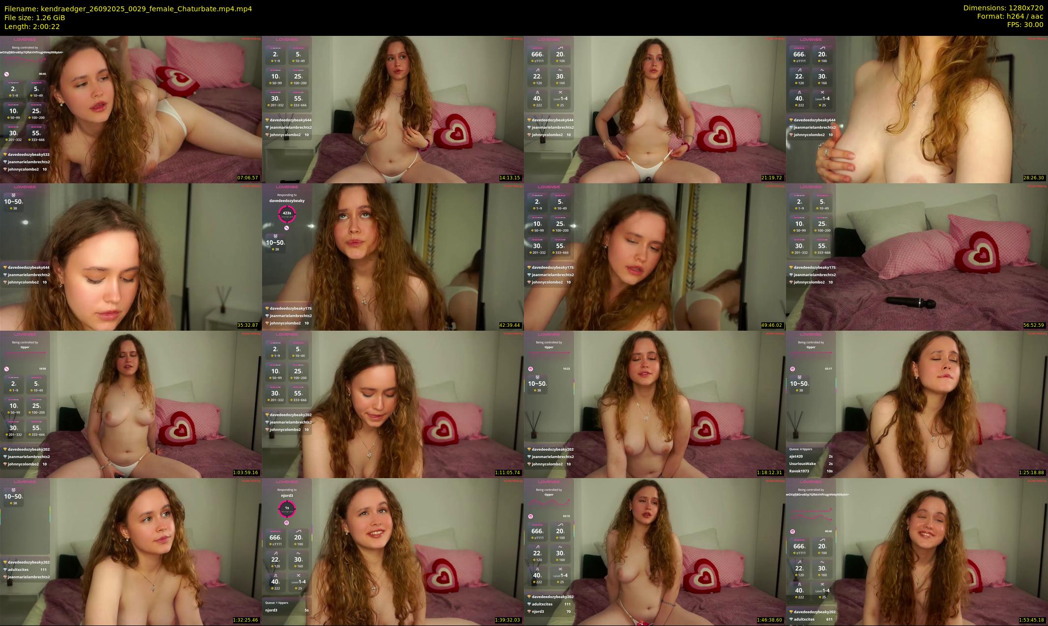 kendraedger — 121 minute Chaturbate female cam show recording, 720p, Sep 26, 2025