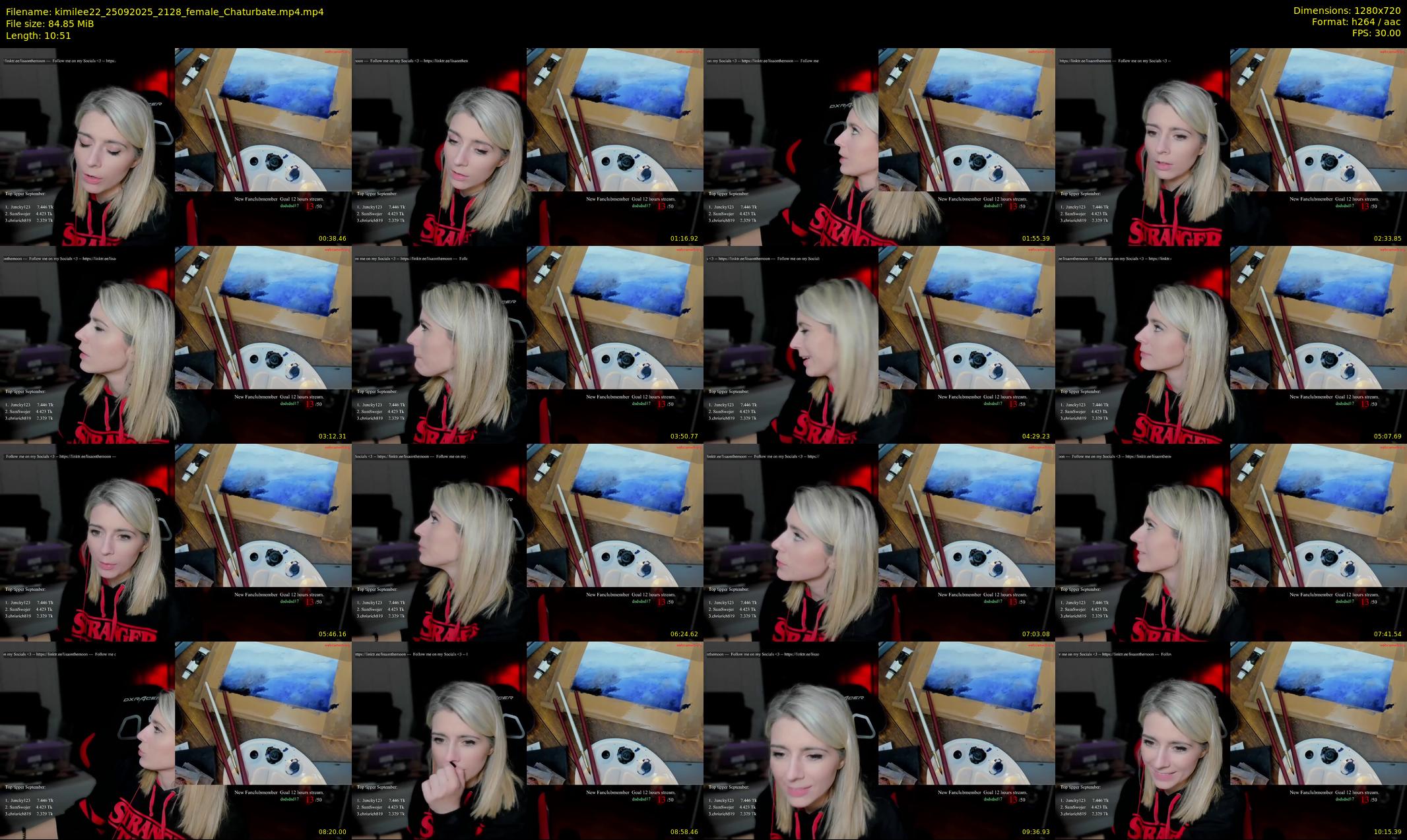 kimilee22 — 11 minute Chaturbate female cam show recording, 720p, Sep 25, 2025