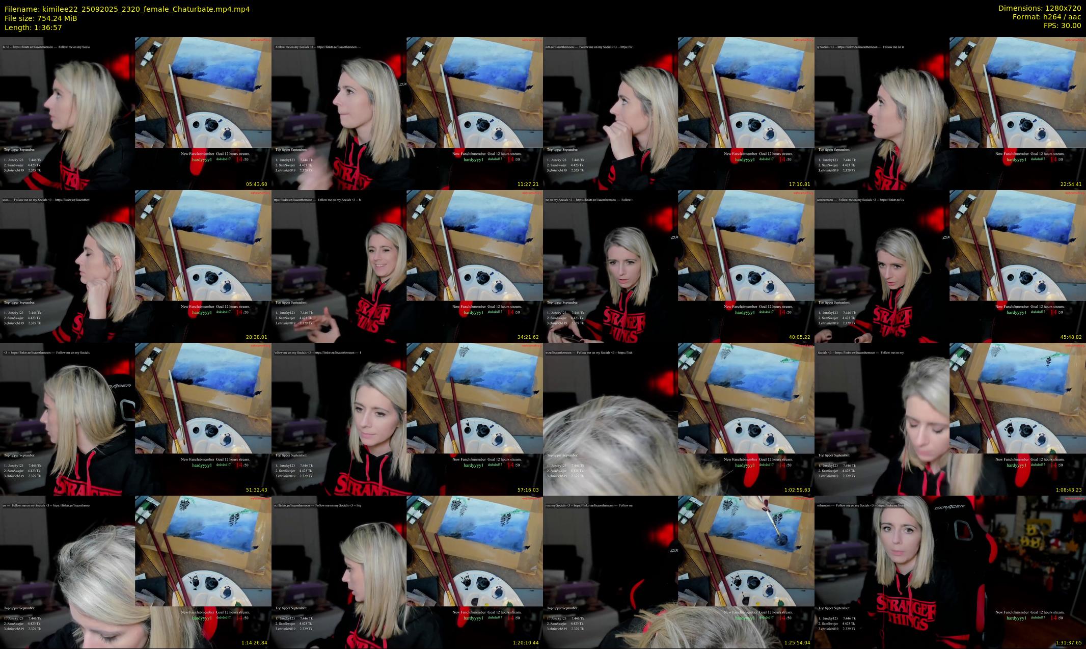 kimilee22 — 97 minute Chaturbate female cam show recording, 720p, Sep 25, 2025