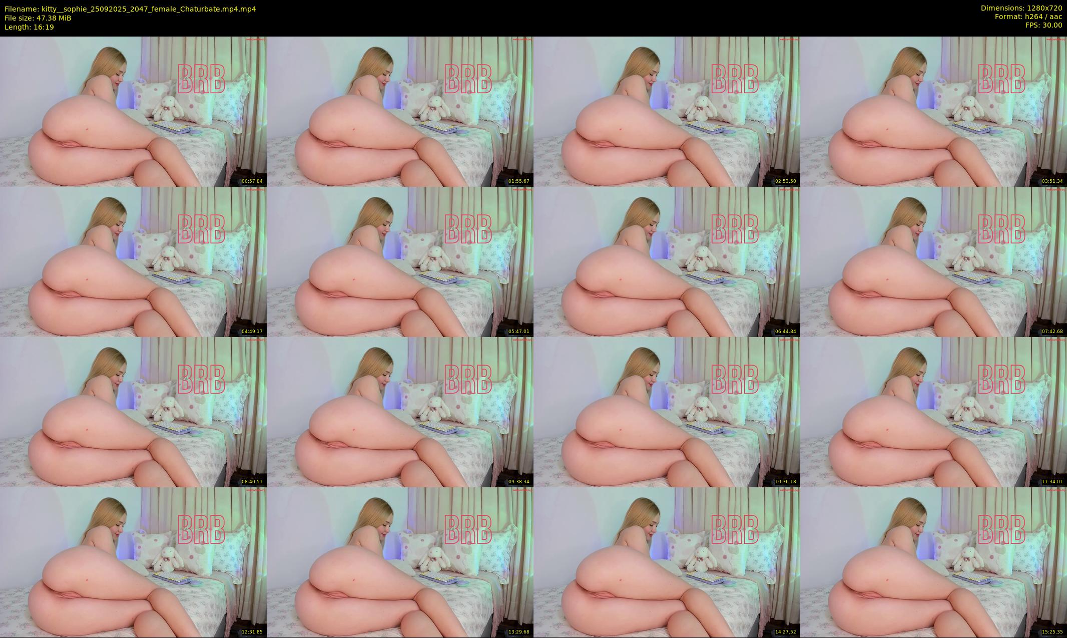 kitty__sophie — 17 minute Chaturbate female cam show recording, 720p, Sep 25, 2025