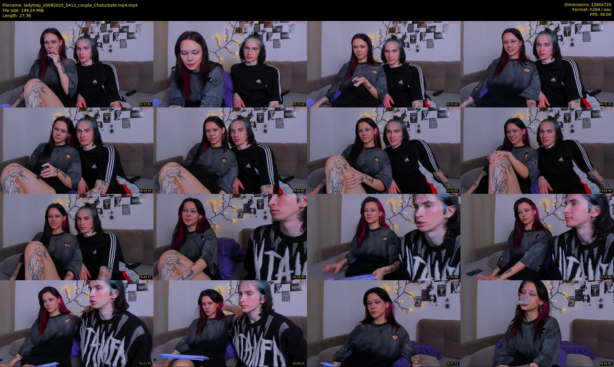 ladytrep — 28 minute Chaturbate couple cam show recording, 720p, Sep 26, 2025