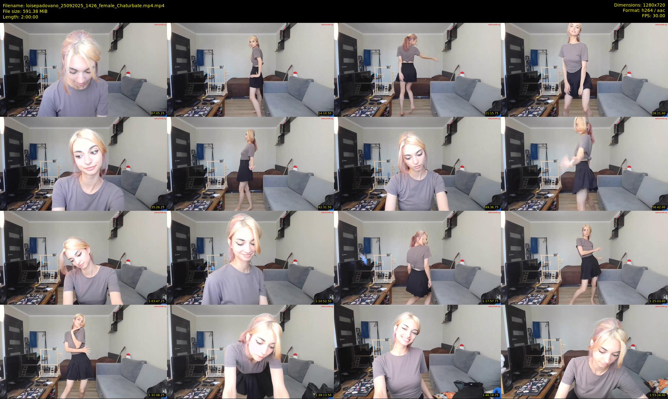 loisepadovano — 120 minute Chaturbate female cam show recording, 720p, Sep 25, 2025