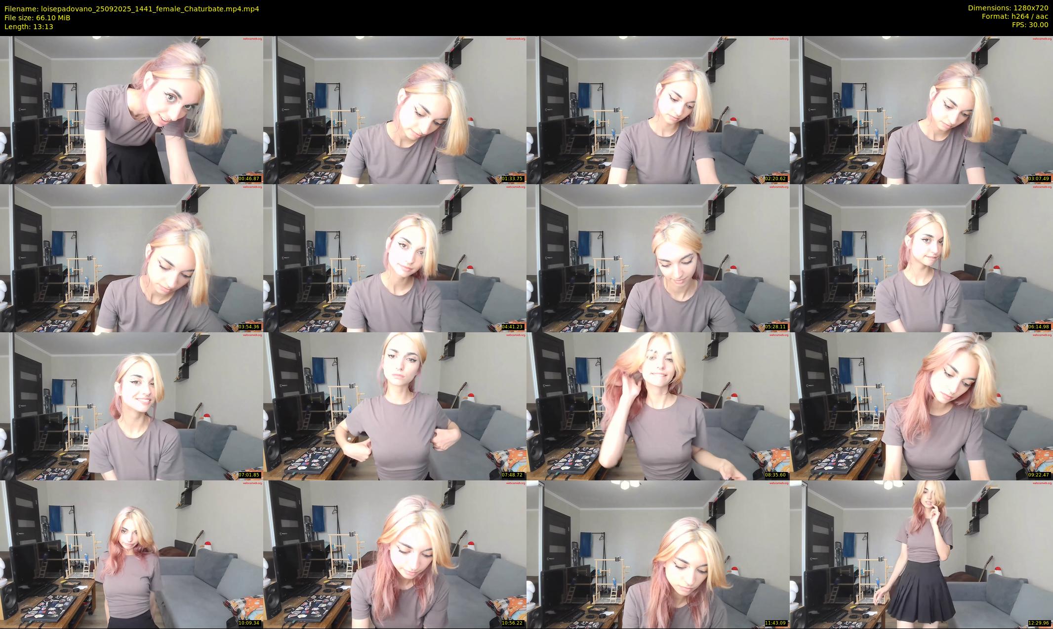loisepadovano — 14 minute Chaturbate female cam show recording, 720p, Sep 25, 2025