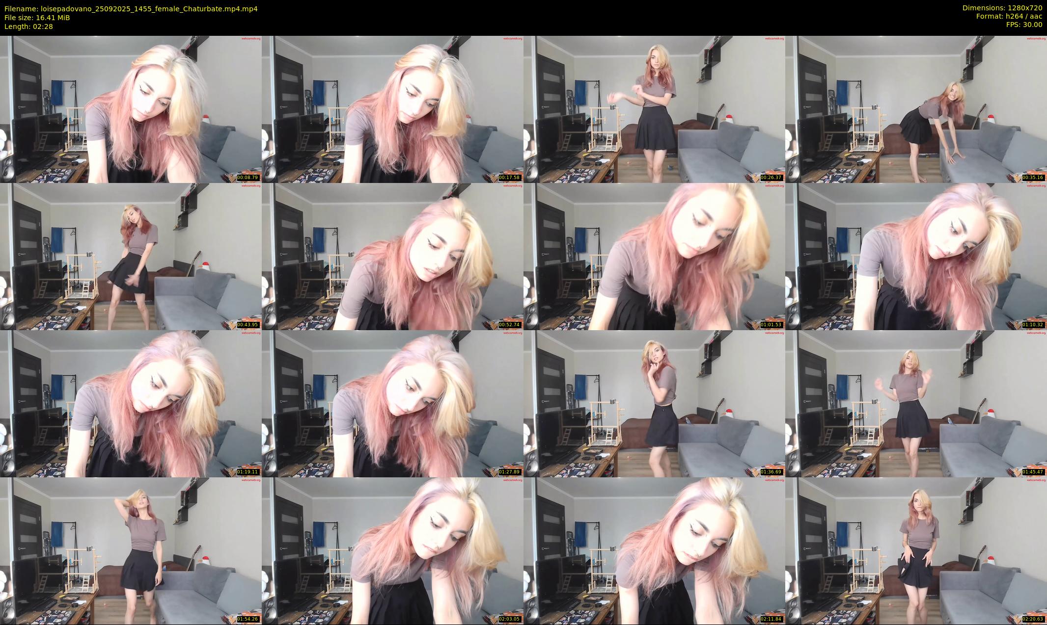 loisepadovano — 3 minute Chaturbate female cam show recording, 720p, Sep 25, 2025
