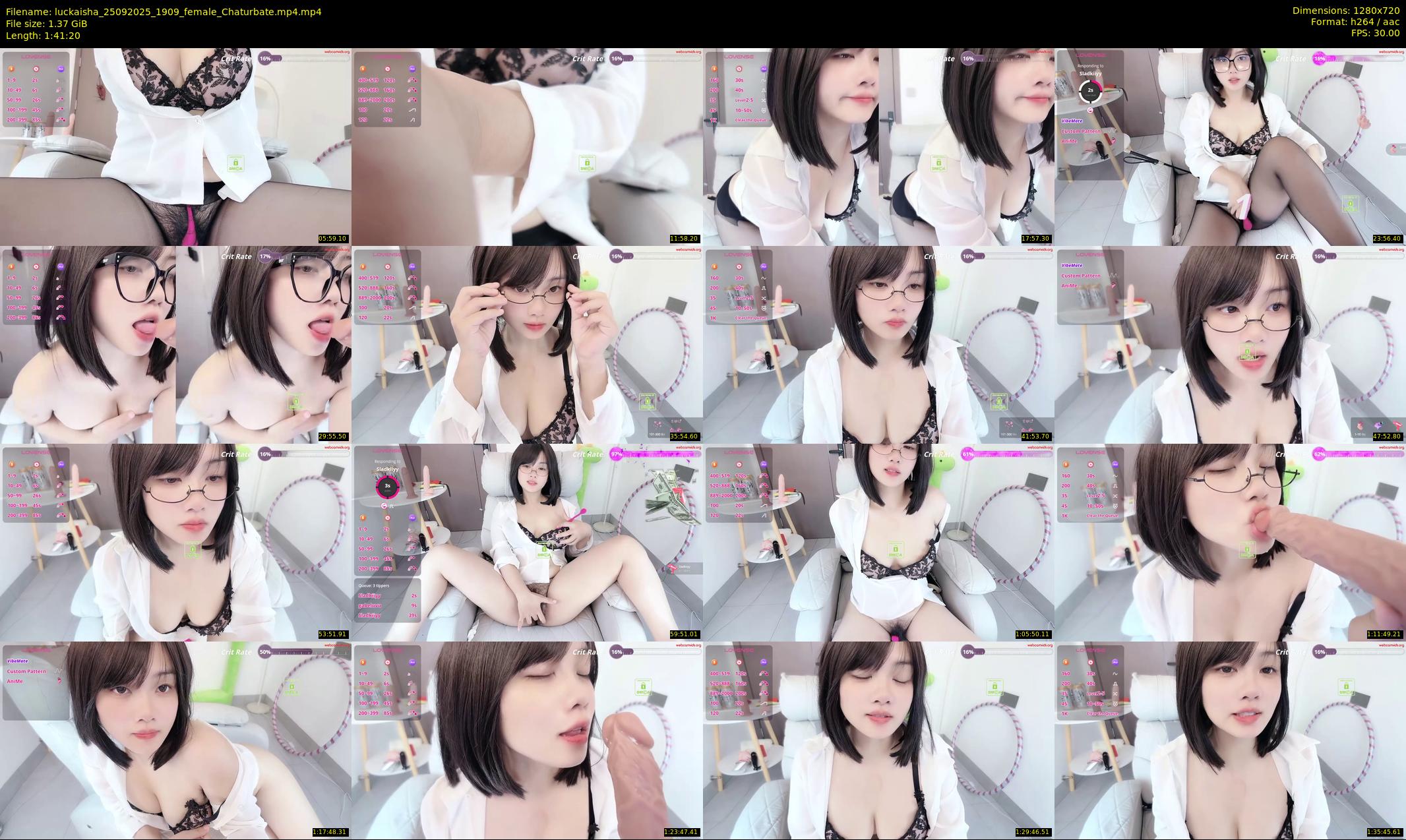 luckaisha — 102 minute Chaturbate female cam show recording, 720p, Sep 25, 2025