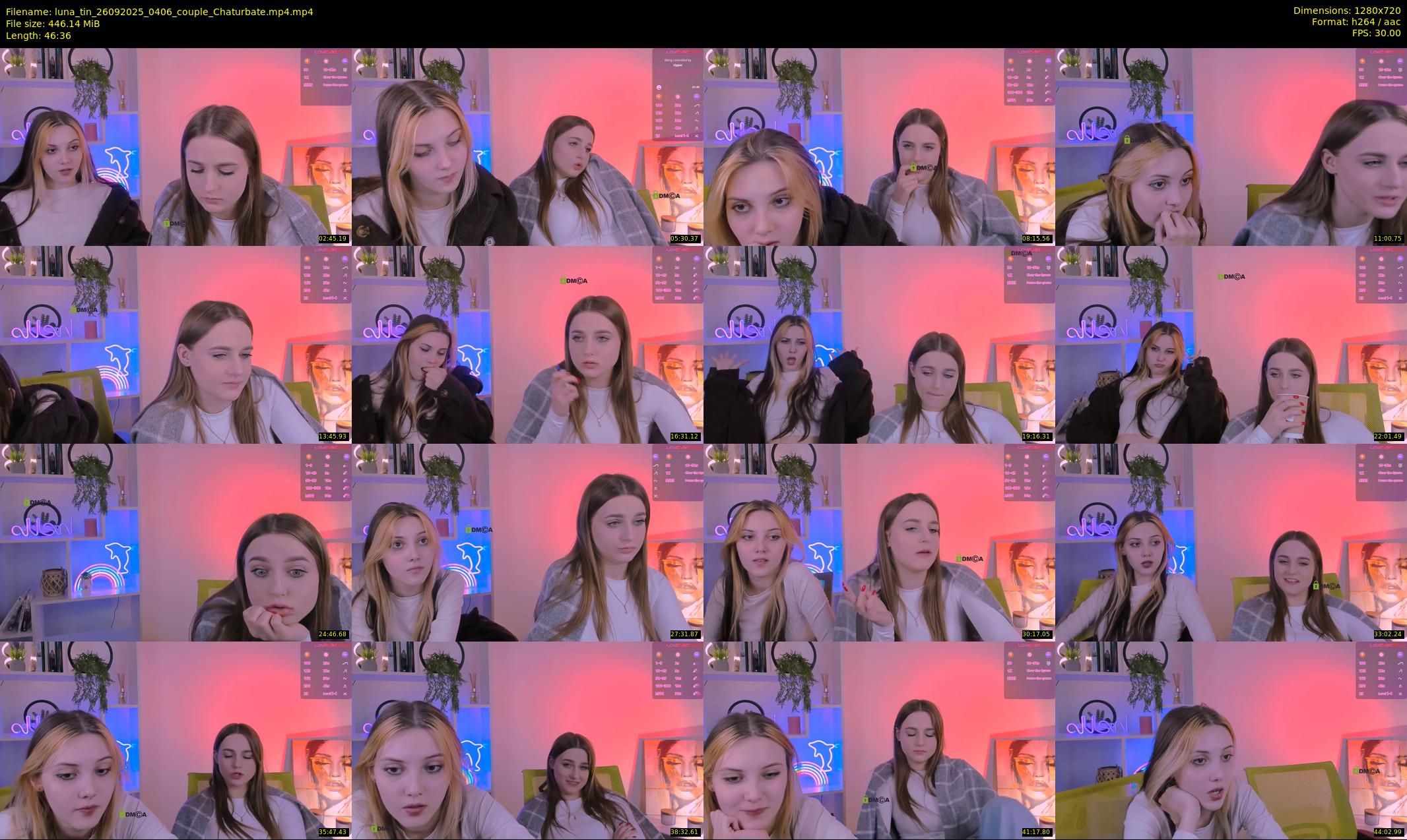 luna_tin — 47 minute Chaturbate couple cam show recording, 720p, Sep 26, 2025