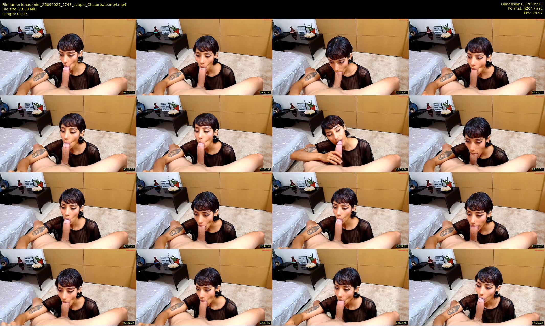 lunadaniel — 5 minute Chaturbate couple cam show recording, 720p, Sep 25, 2025
