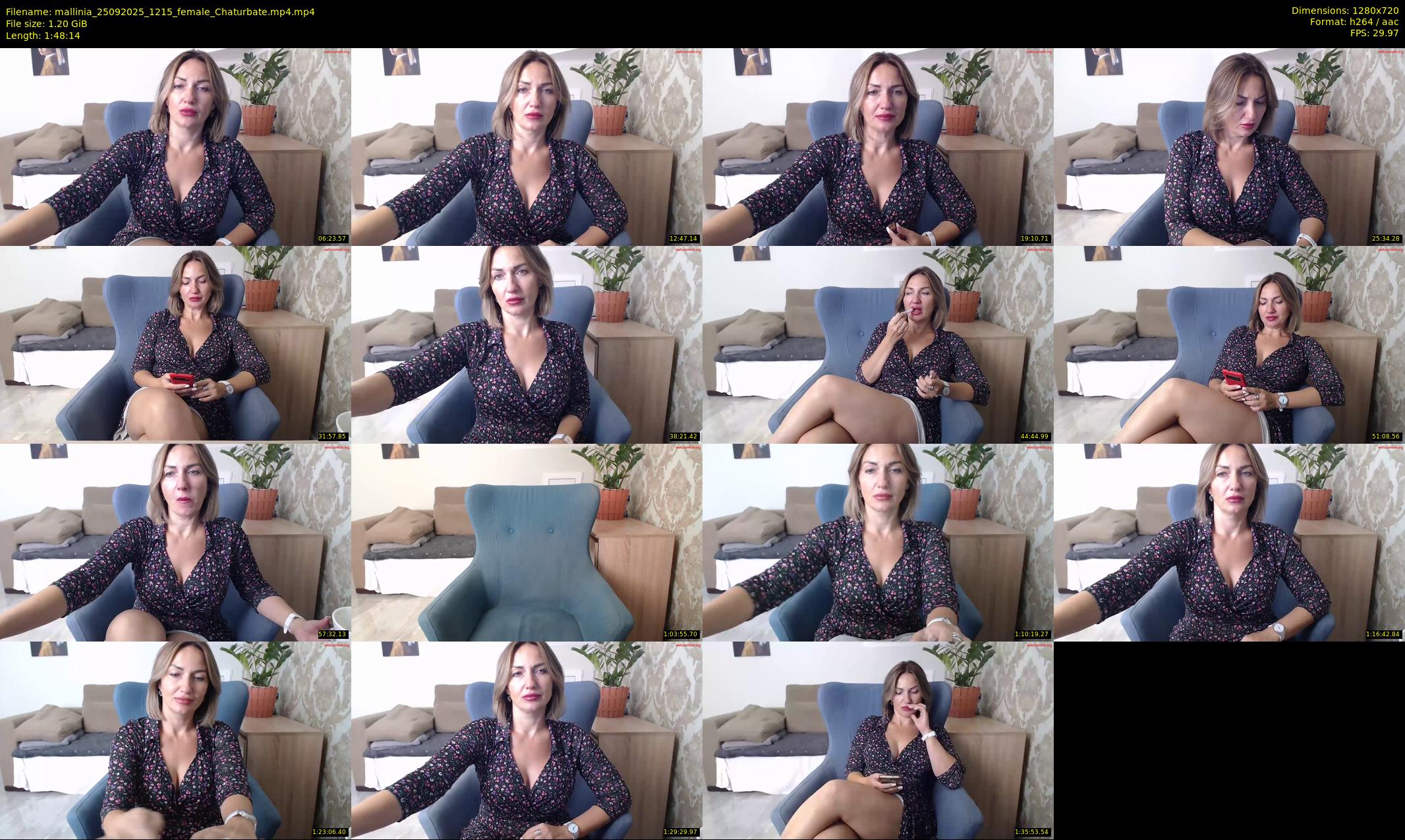 mallinia — 109 minute Chaturbate female cam show recording, 720p, Sep 25, 2025