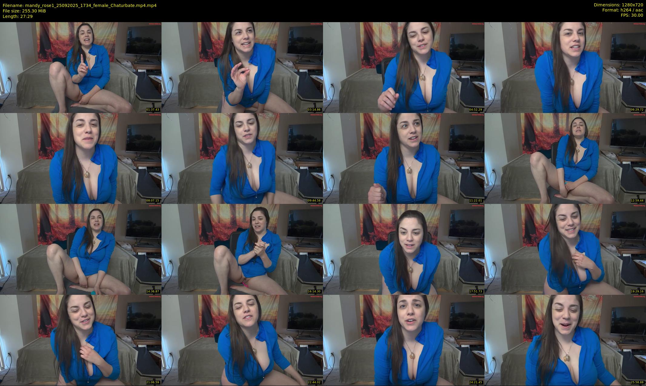 mandy_rose1 — 28 minute Chaturbate female cam show recording, 720p, Sep 25, 2025