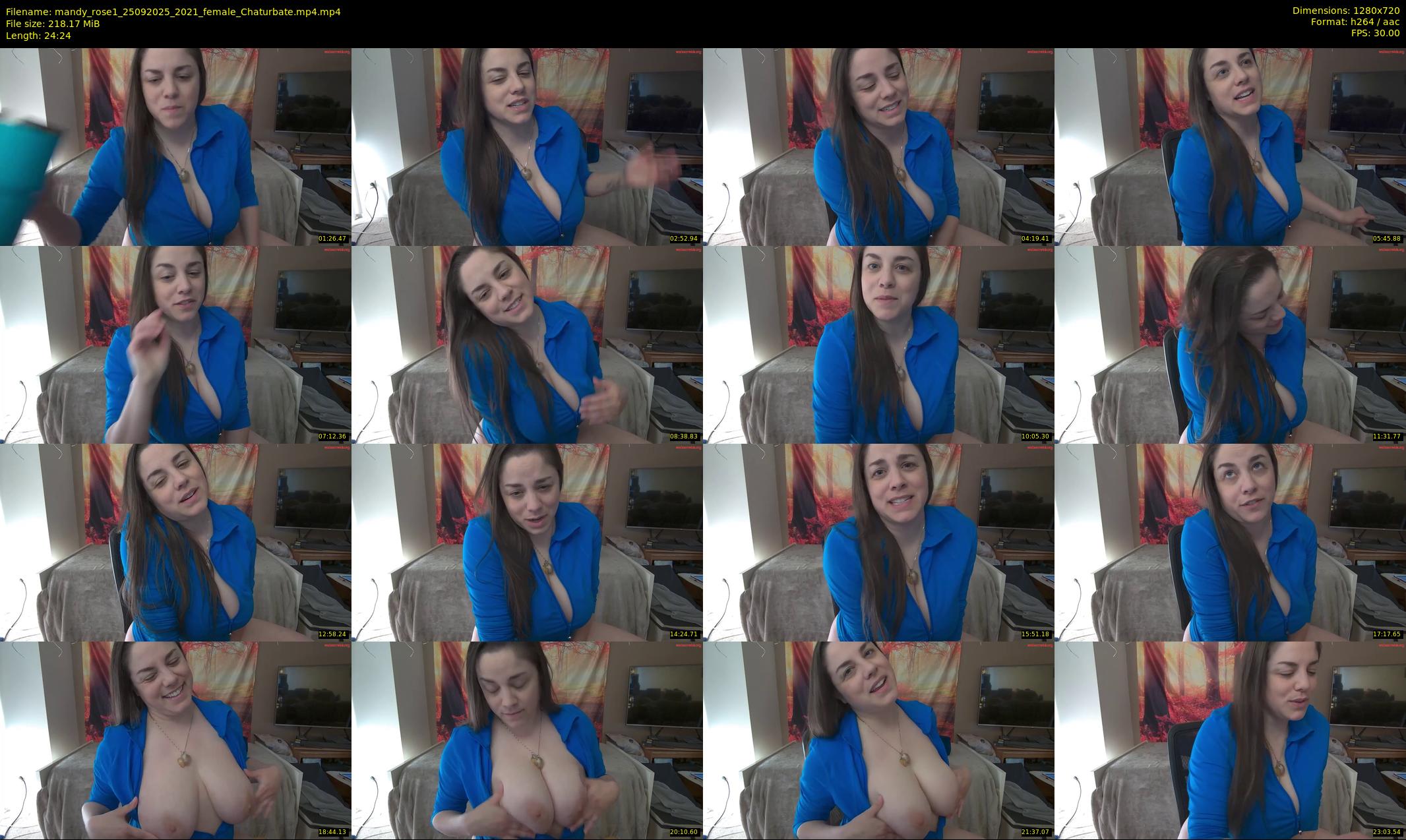 mandy_rose1 — 25 minute Chaturbate female cam show recording, 720p, Sep 25, 2025