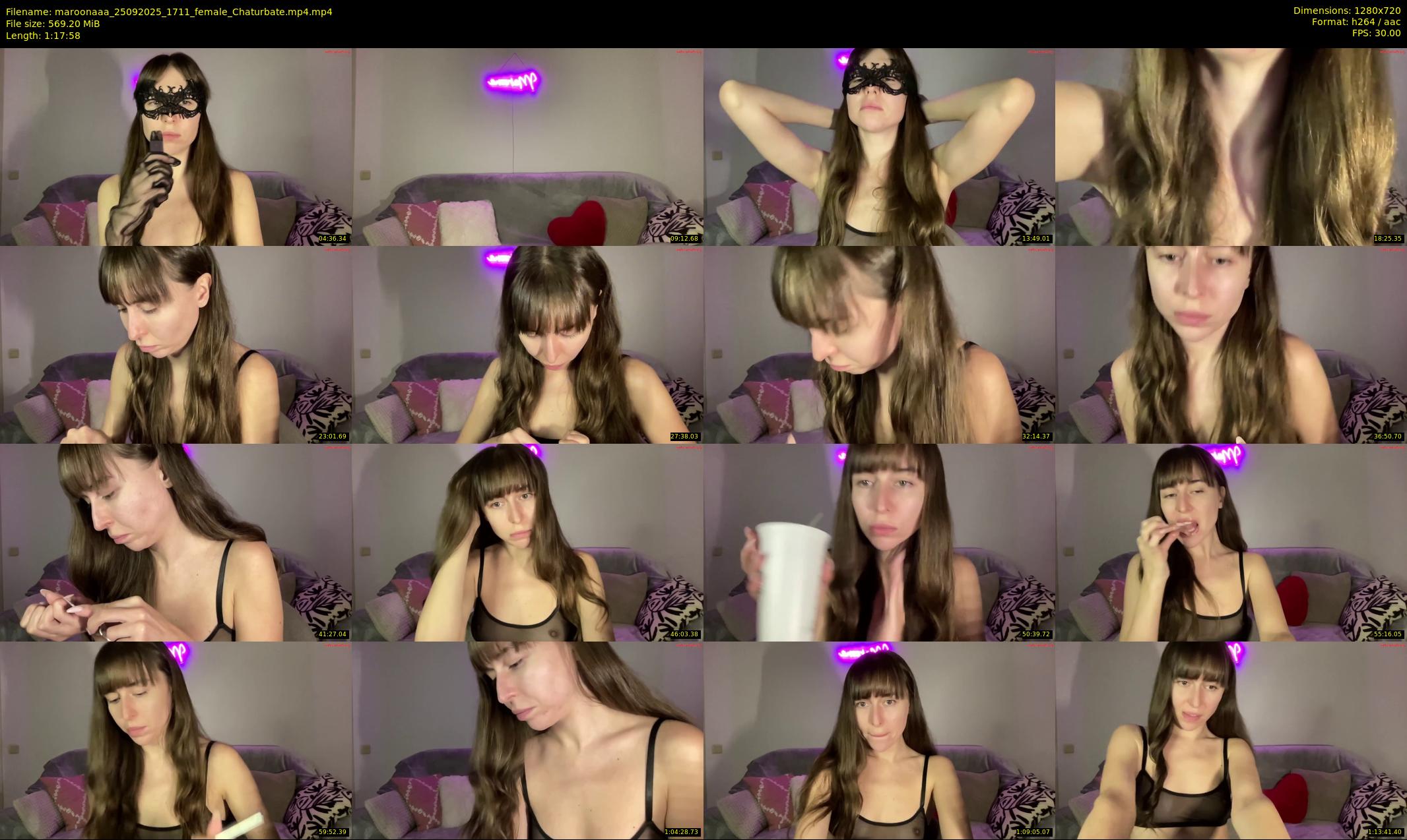 maroonaaa — 78 minute Chaturbate female cam show recording, 720p, Sep 25, 2025