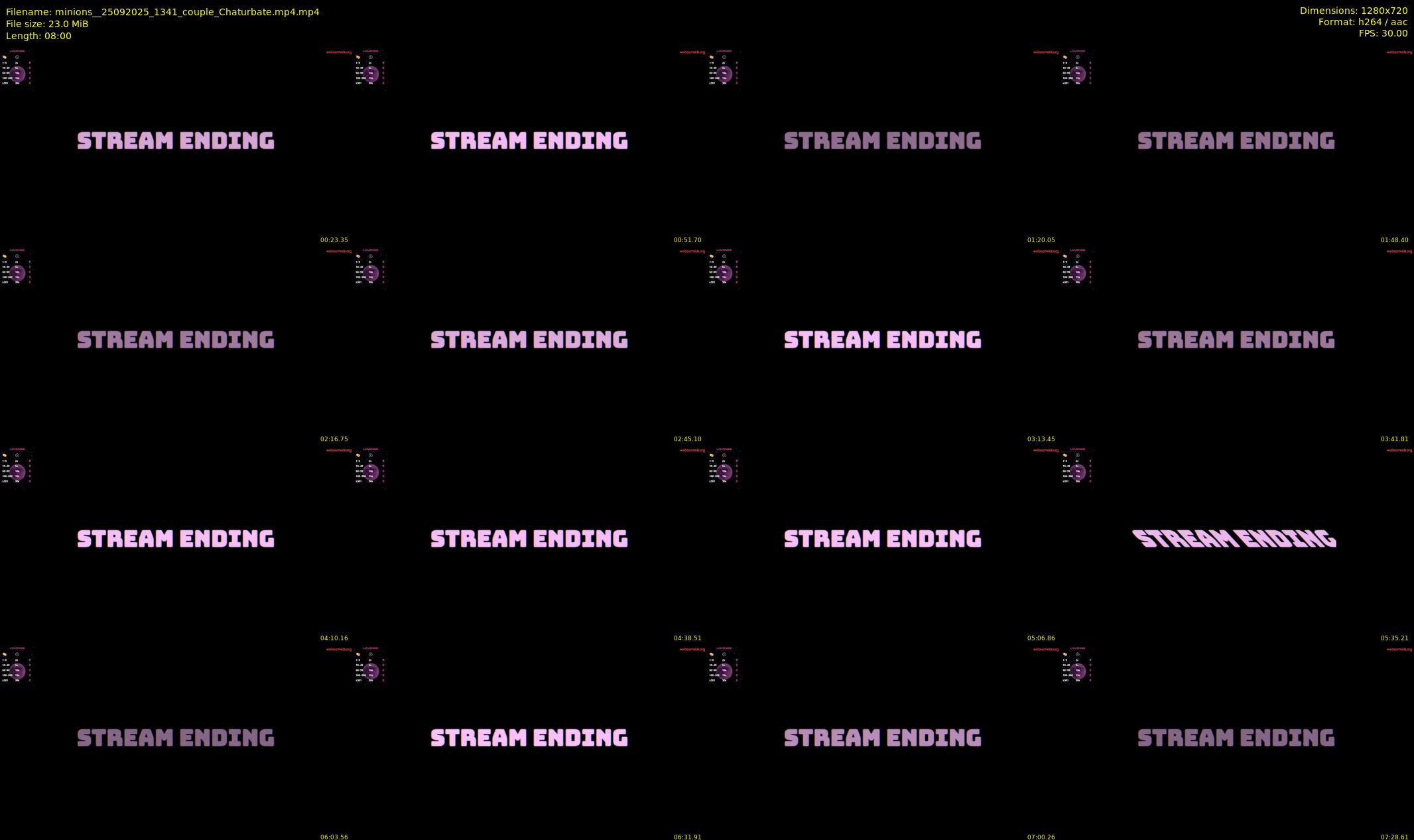 minions_ — 8 minute Chaturbate couple cam show recording, 720p, Sep 25, 2025