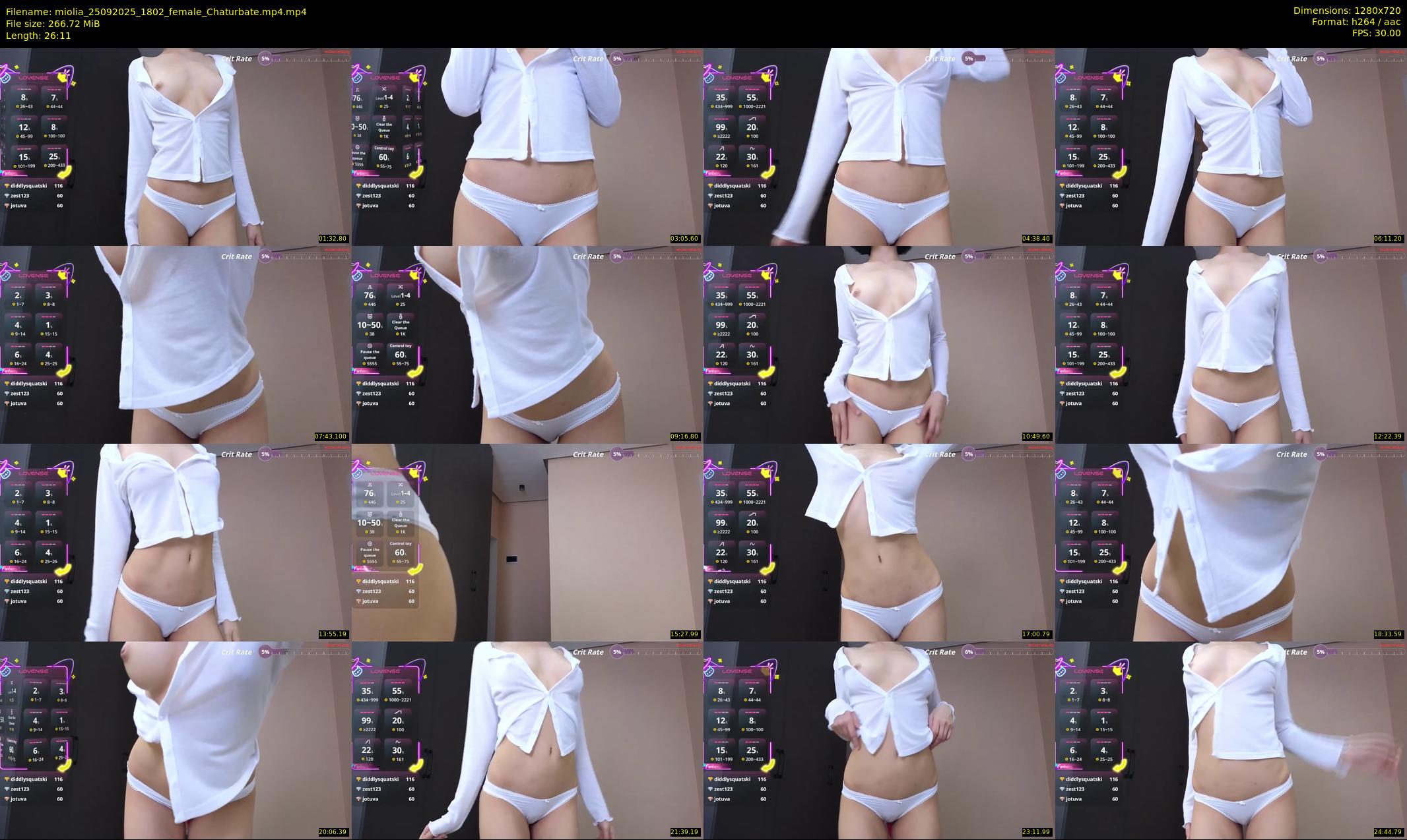 miolia — 27 minute Chaturbate female cam show recording, 720p, Sep 25, 2025