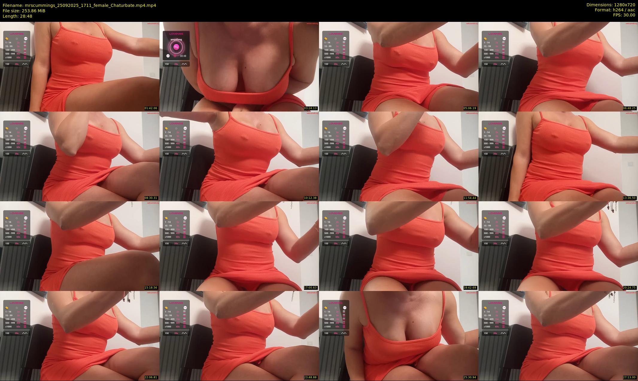 mrscummings — 29 minute Chaturbate female cam show recording, 720p, Sep 25, 2025
