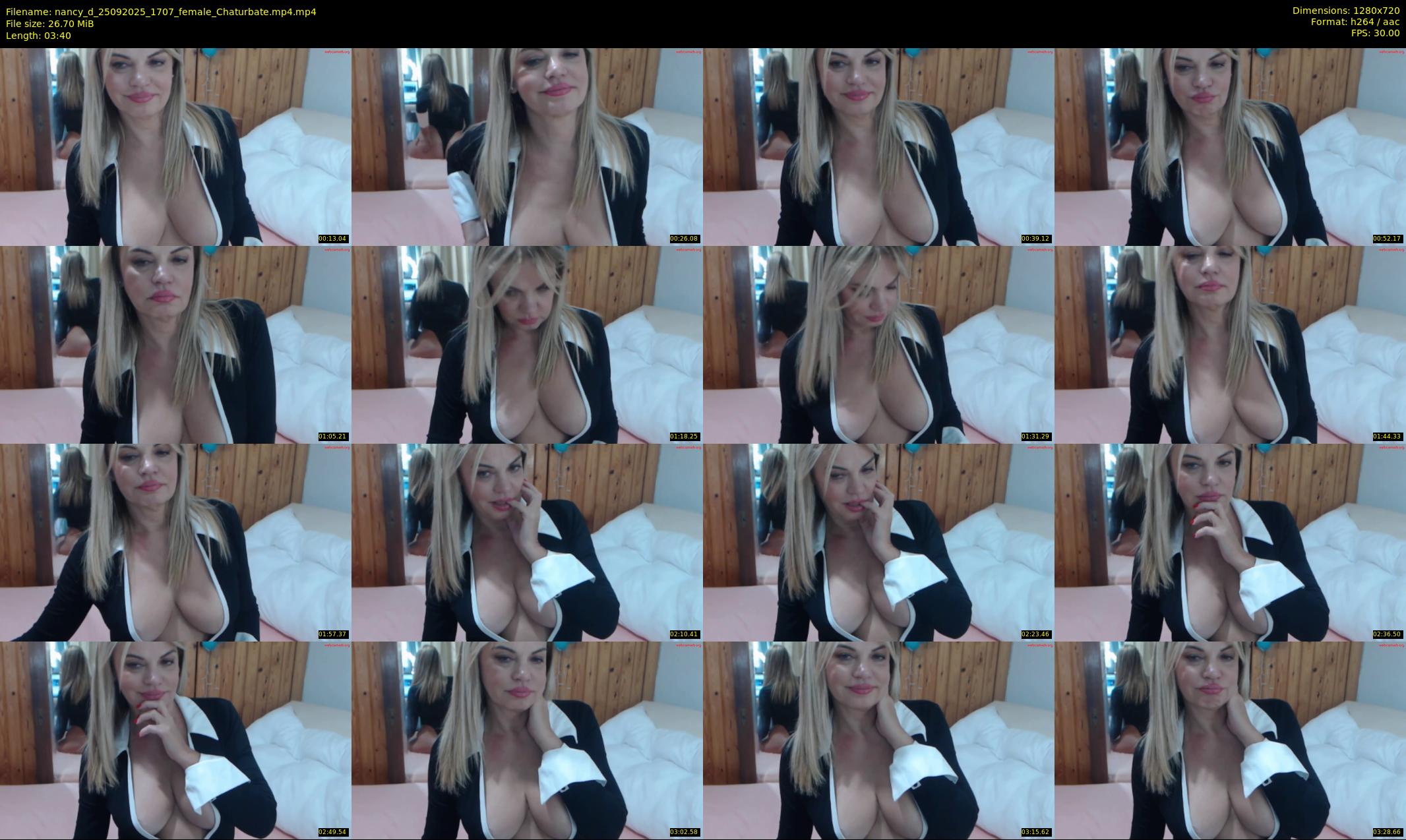 nancy_d — 4 minute Chaturbate female cam show recording, 720p, Sep 25, 2025