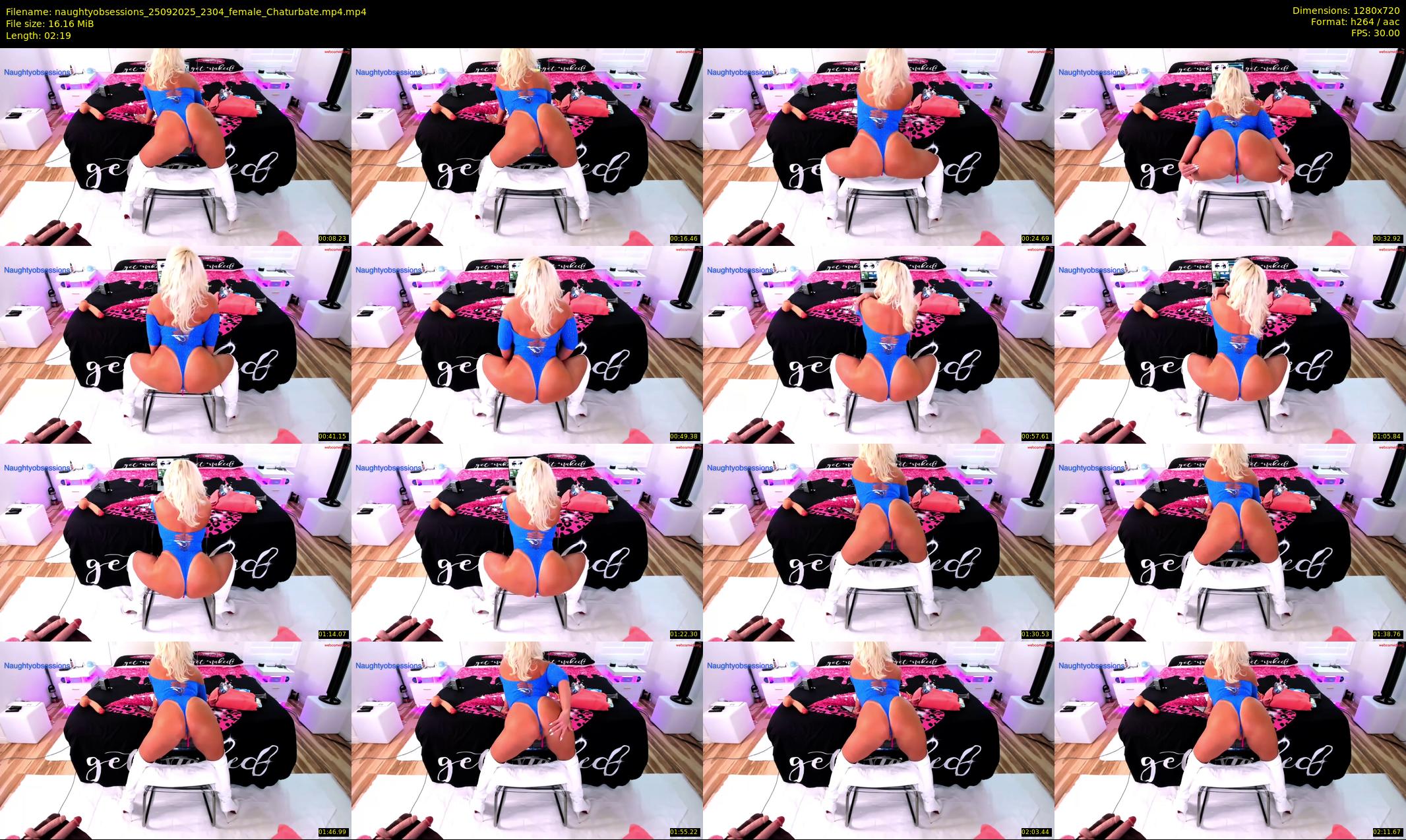 naughtyobsessions — 3 minute Chaturbate female cam show recording, 720p, Sep 25, 2025
