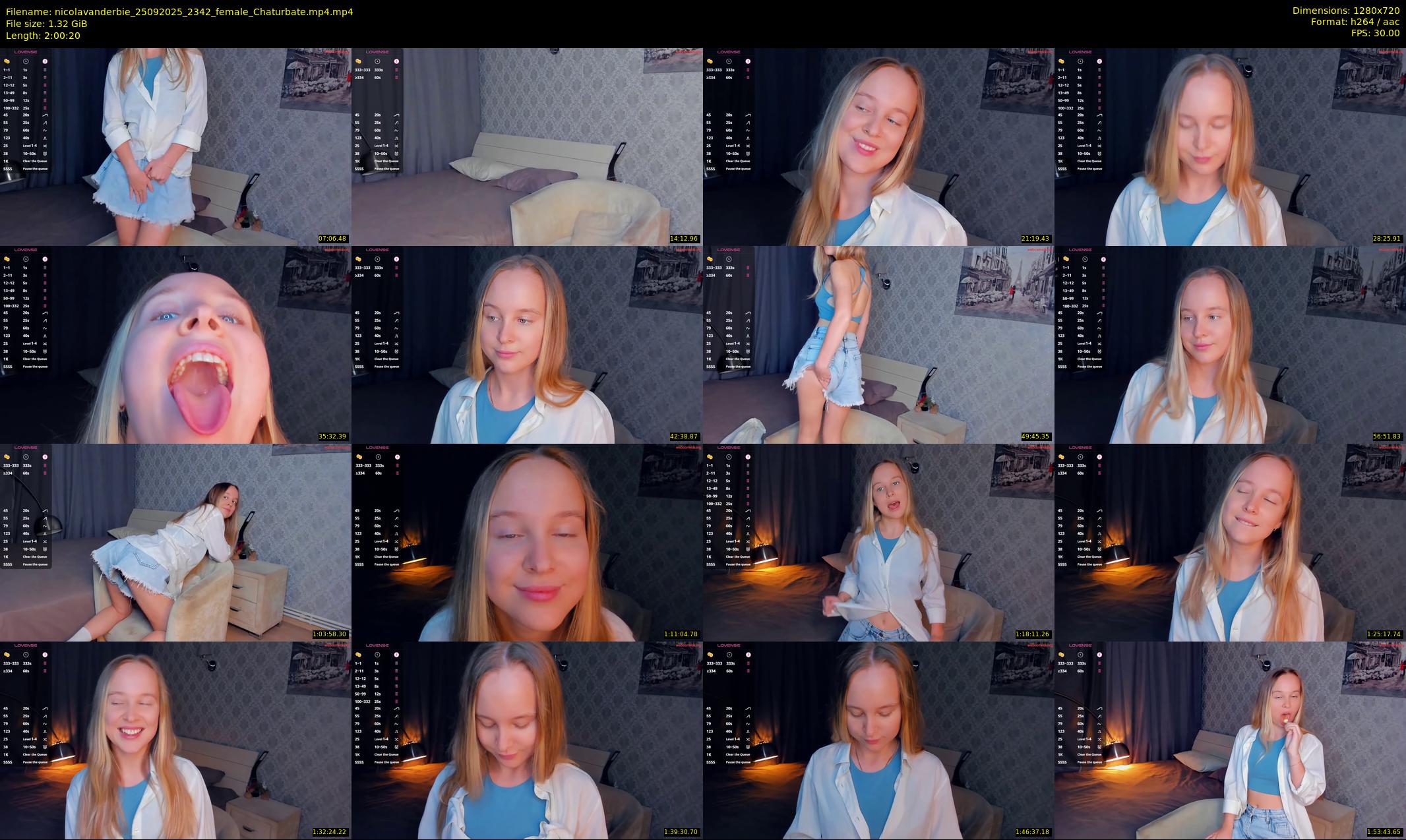 nicolavanderbie — 121 minute Chaturbate female cam show recording, 720p, Sep 25, 2025