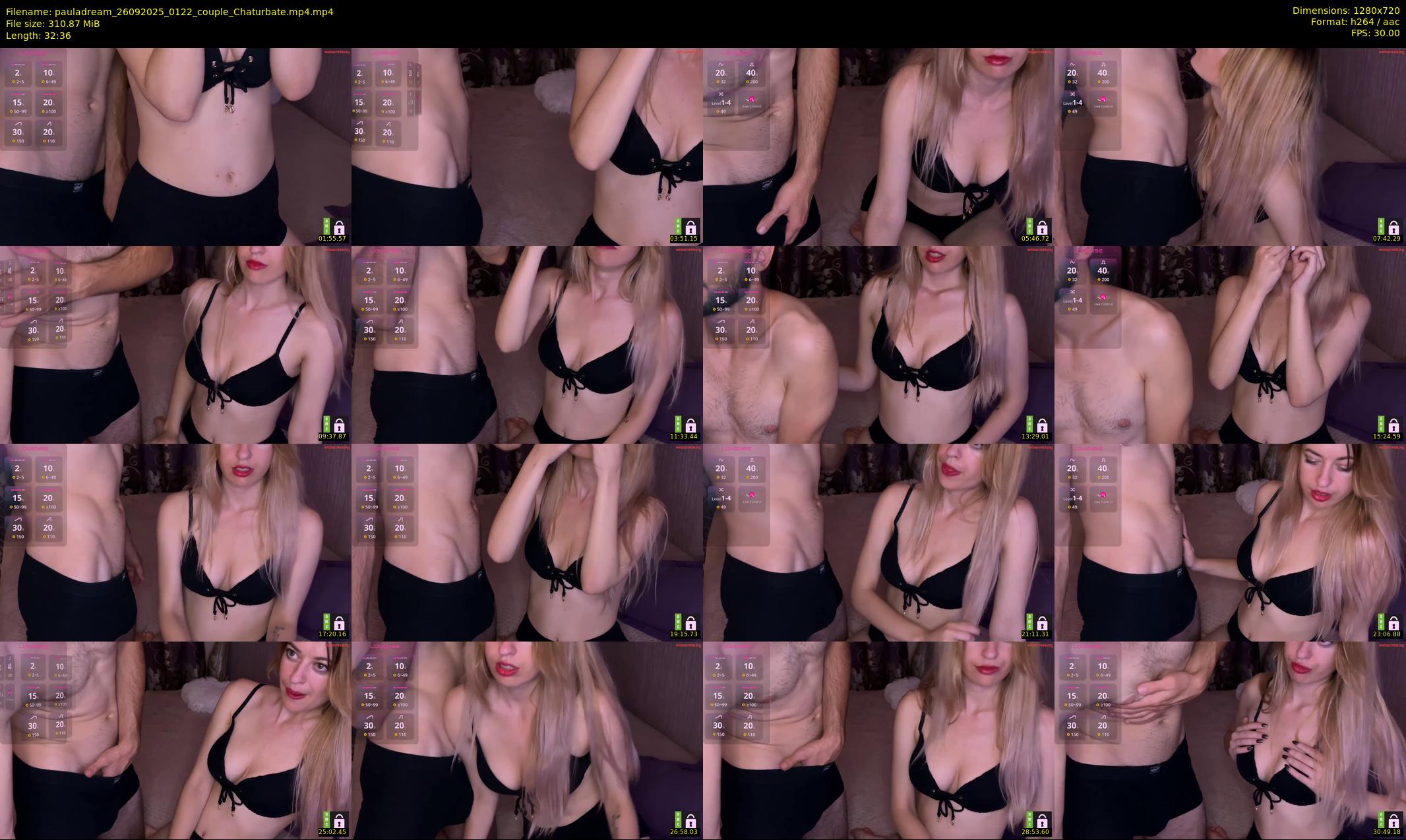 pauladream — 33 minute Chaturbate couple cam show recording, 720p, Sep 26, 2025