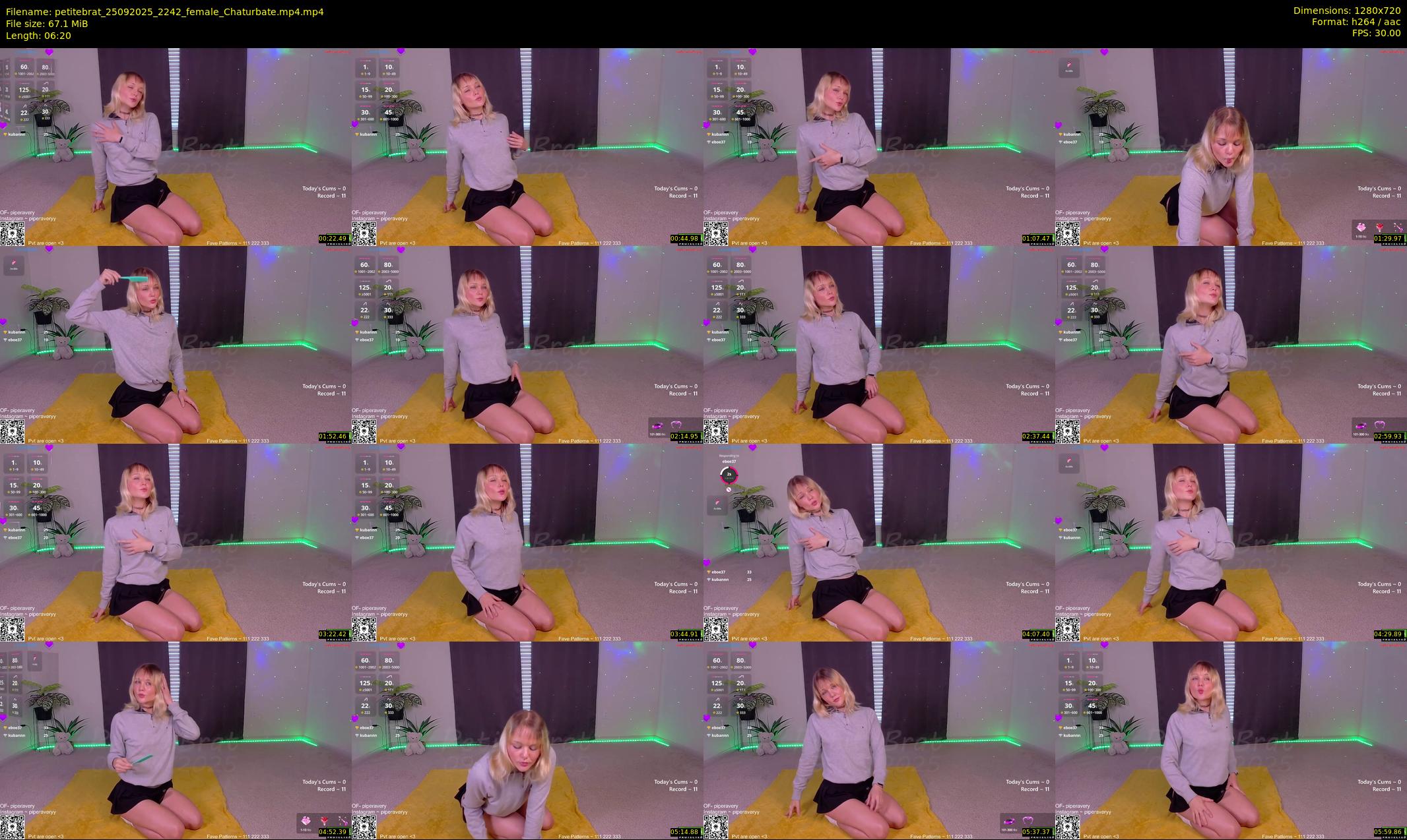 petitebrat — 7 minute Chaturbate female cam show recording, 720p, Sep 25, 2025