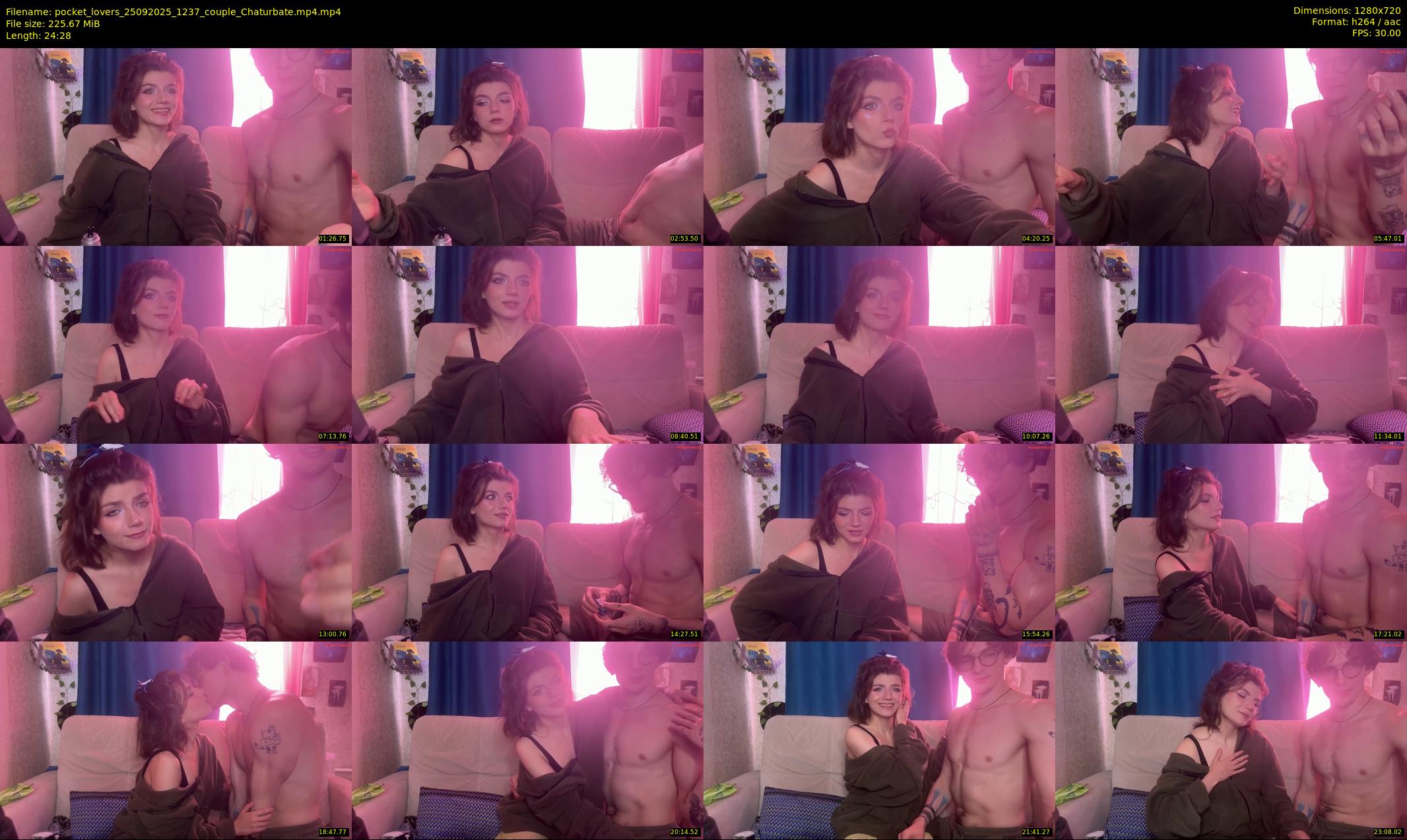 pocket_lovers — 25 minute Chaturbate couple cam show recording, 720p, Sep 25, 2025